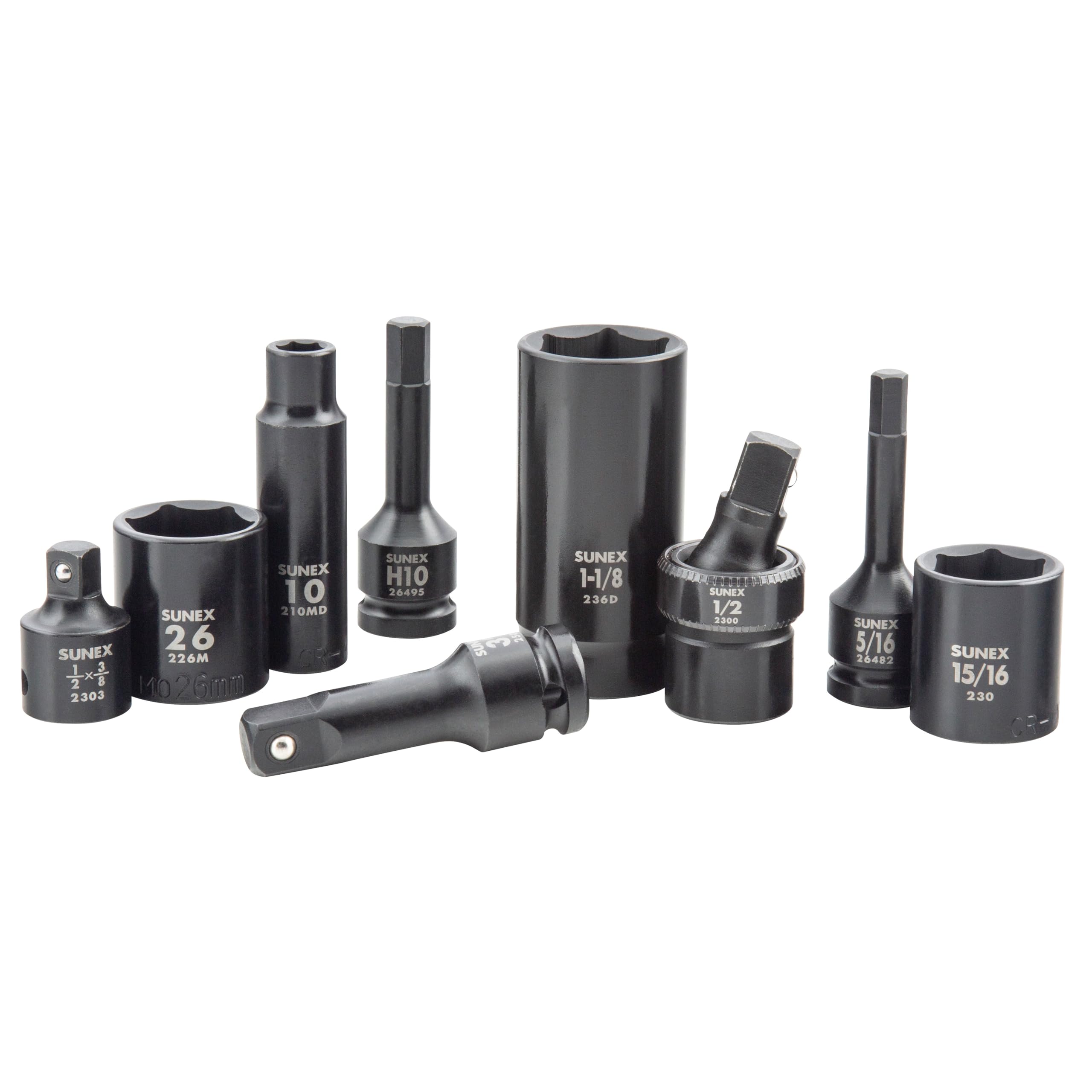 Sunex 262D Deep Impact Steckschlüssel – 1/2 Zoll Antrieb, 1–15/16 Zoll, 6-Punkt