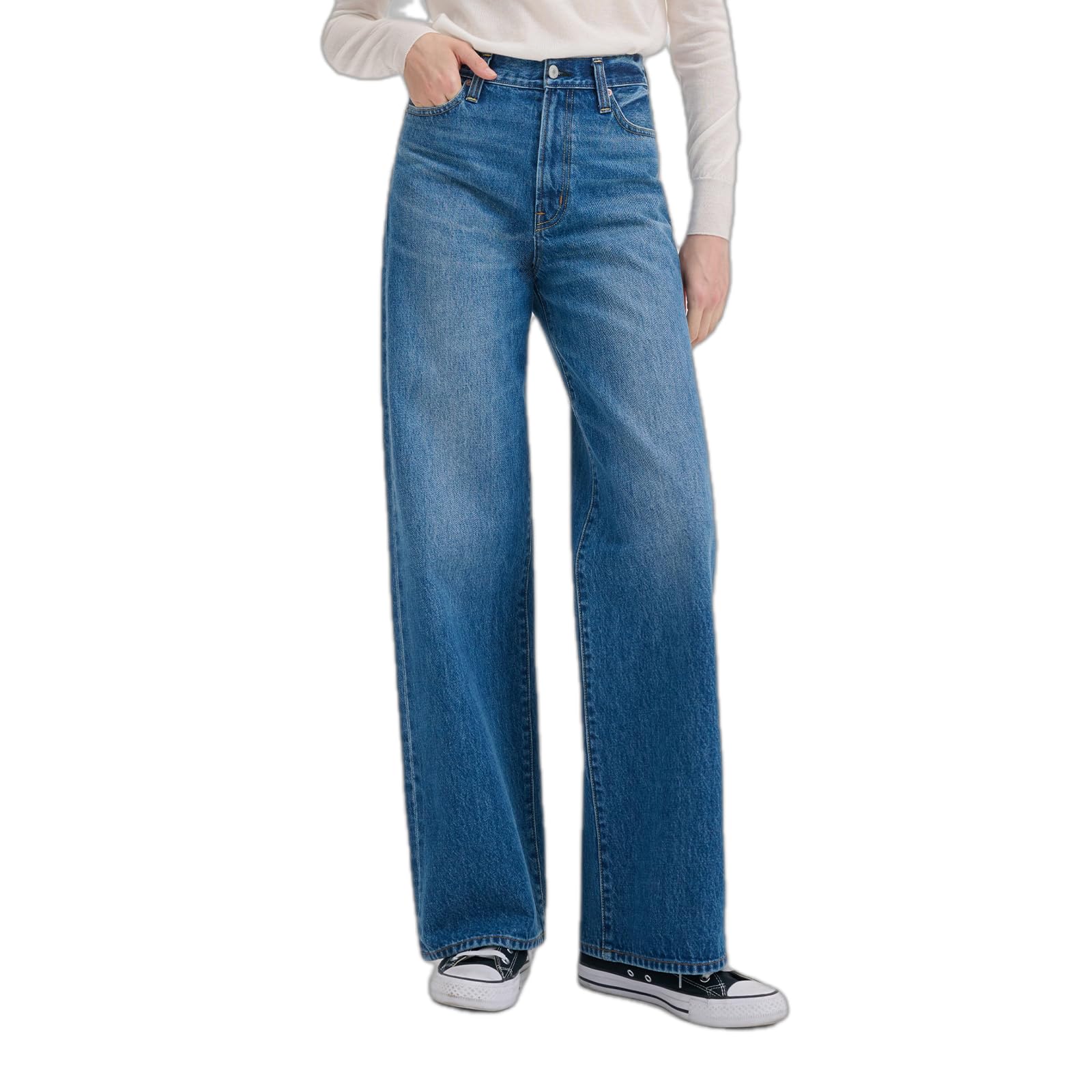 Amazon | [ZNE] デニムパンツ レディース ジーンズ 赤耳 セルビッジ