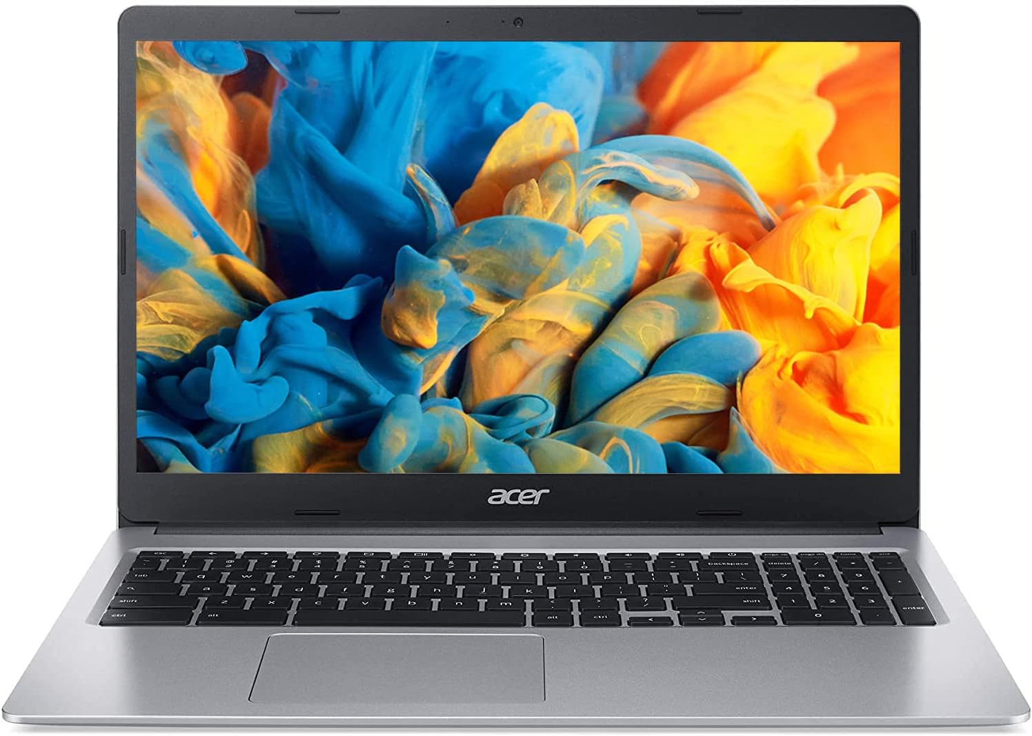 2022 Acer 15inch HD IPS Chromebook, Intel Dual-Core Celeron Processor Up to 2.55GHz, 4GB RAM, 32GB Storage, Super-Fast WiFi Up to 1300 Mbps, Chrome OS-(Renewed) (Dale Silver)
