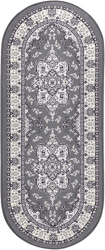 Miniatura 3 de Antep Rugs Alfombras Oriental - Alfombras tradicionales de 2 x 5 pies antideslizantes (antideslizante) de bajo perfil con parte trasera de goma para