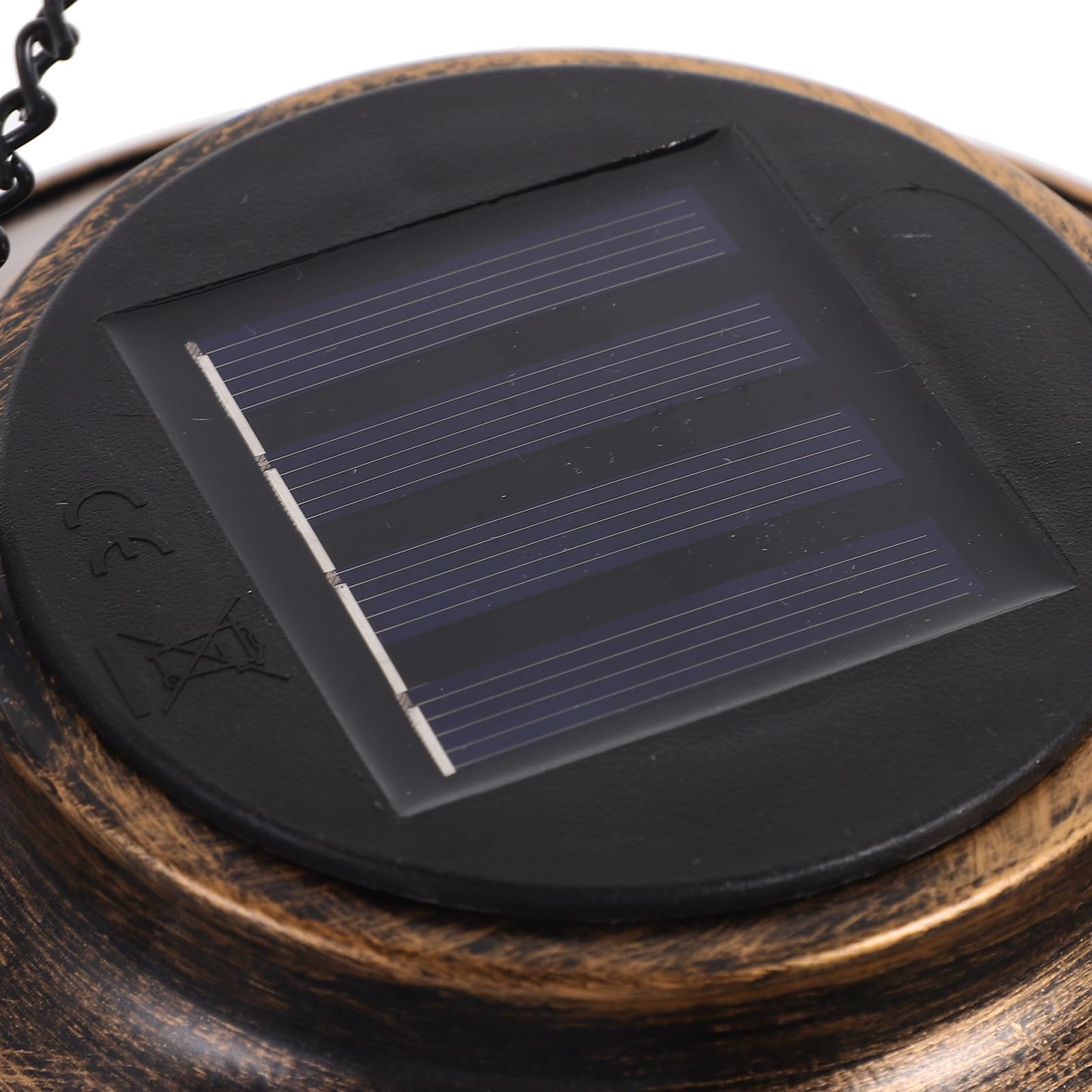 BESTonZON Mangiatoia per Uccelli Metallo con Capacità Resistente per Esterni Illuminazione Notturna Automatica