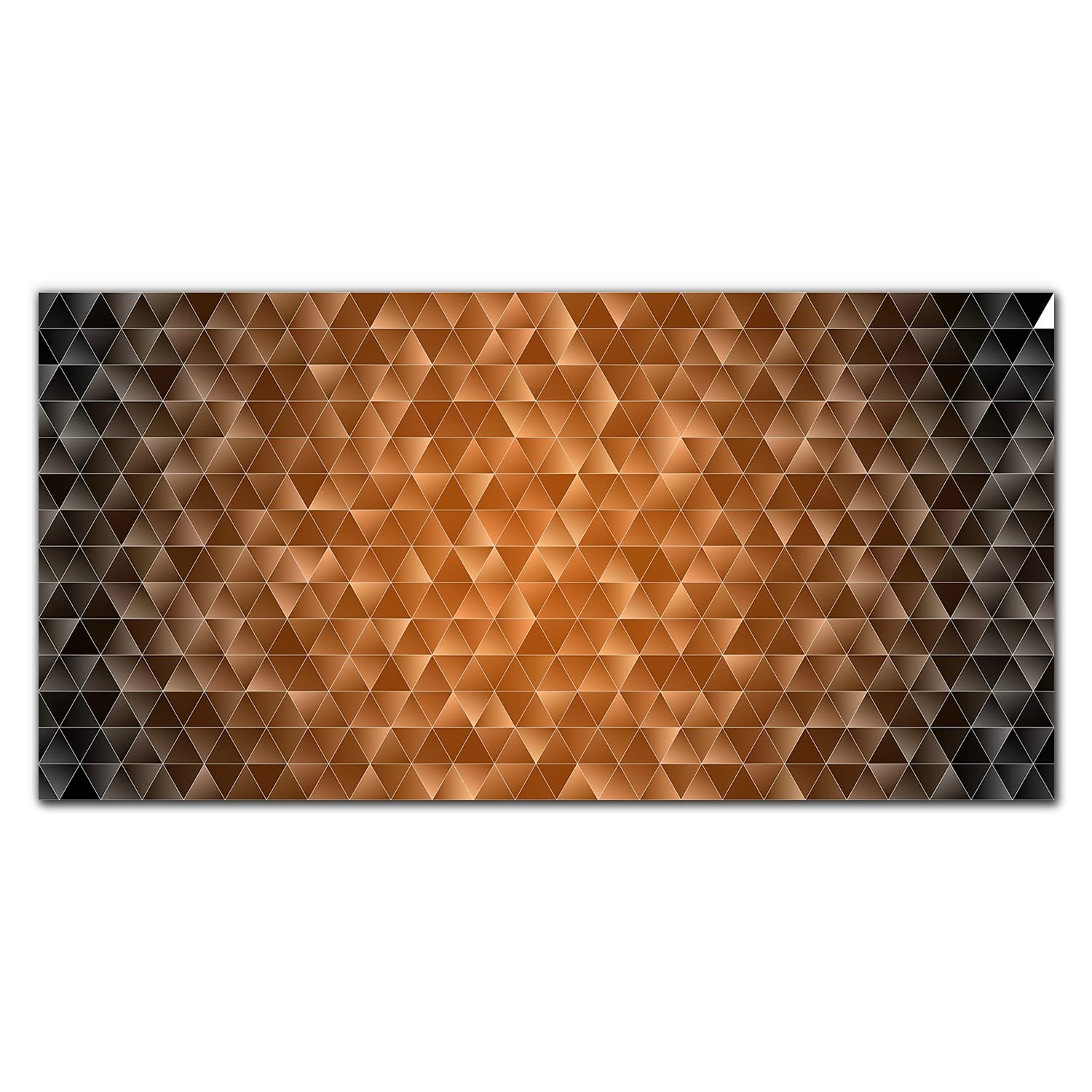 Crédence de cuisine en verre trempé 140x70 cm Coloray triangles
