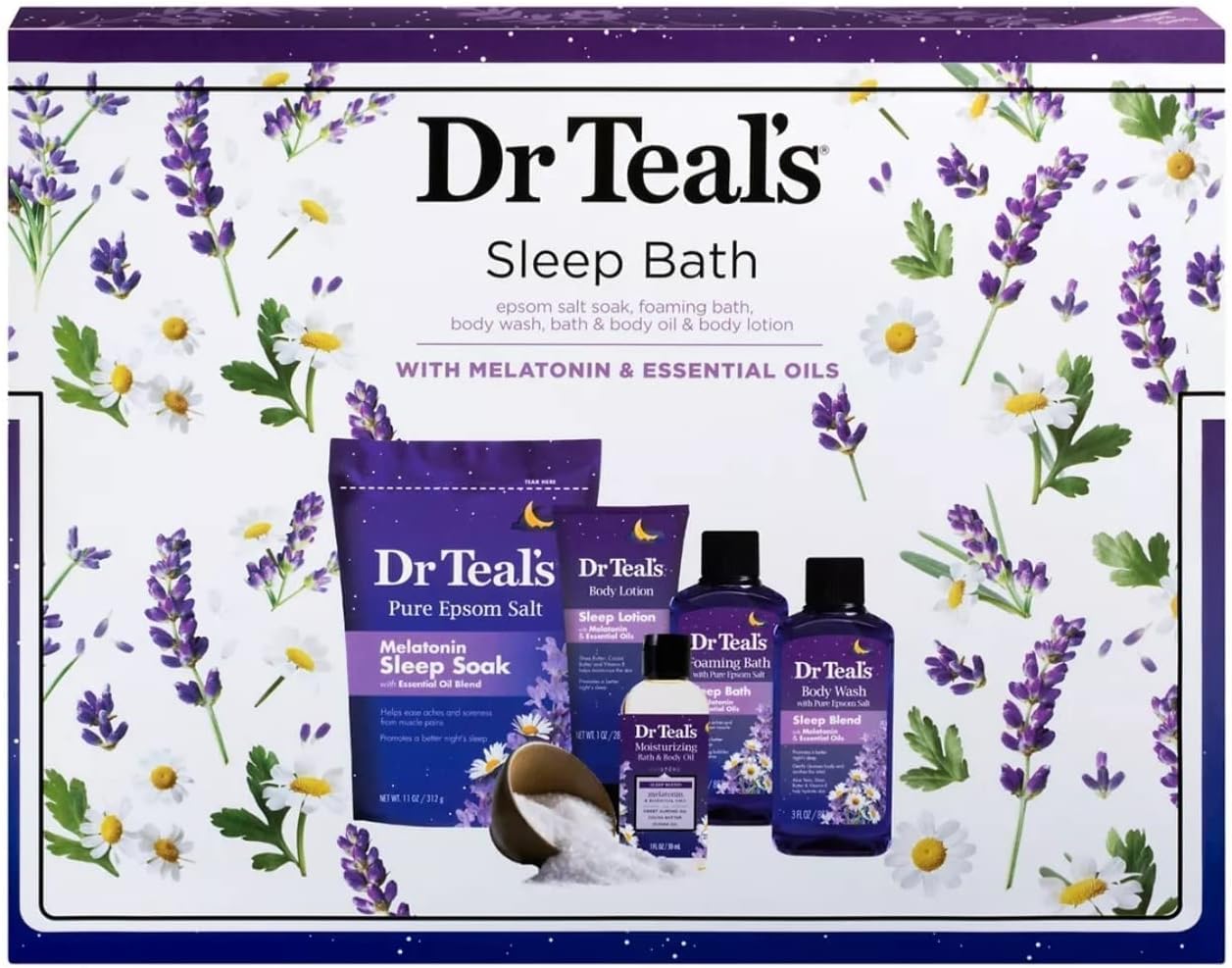 Buy Dr Teal's Melatonin 5Piece Bath Gift Set Give the Gift of Better
