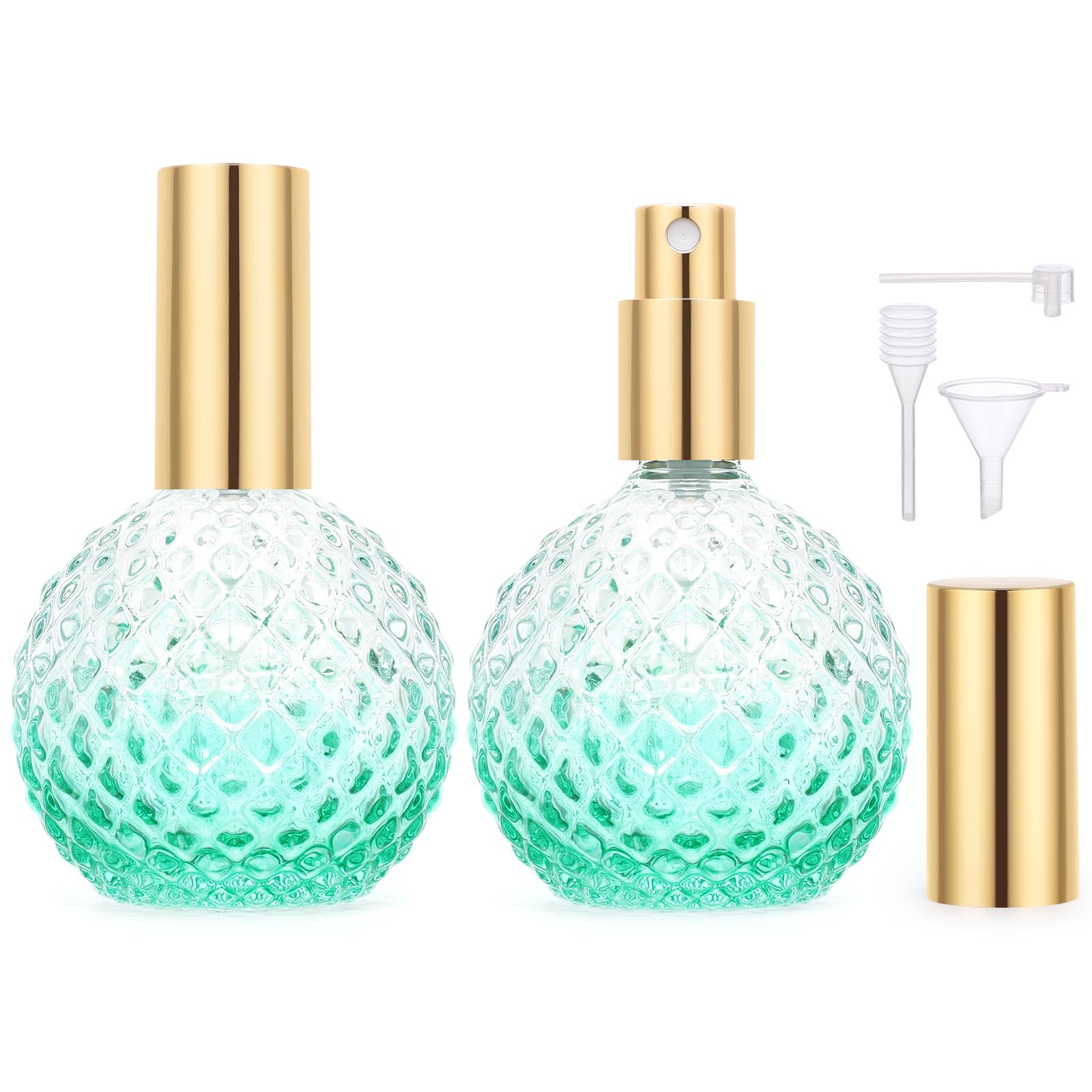 6 Glassprühflaschen 100 Ml Mit Roségoldener Kappe – Für Parfüm, ätherische Öle & Mehr