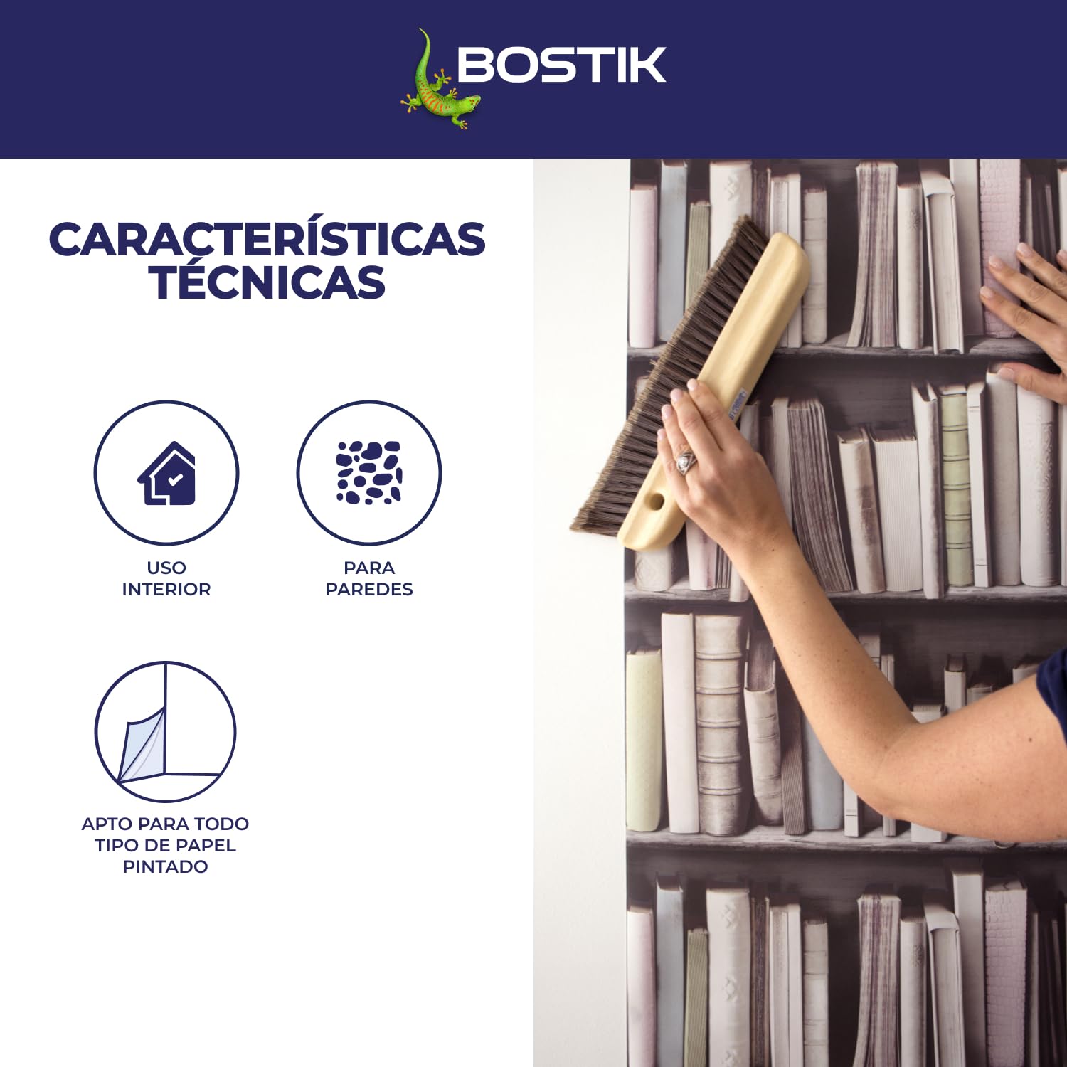 Bostik, Klej do tapet, wszelkiego rodzaju tapety, Odporny na wilgoć, Gotowy do użycia, Do użytku z wałkiem lub pędzlem, Klej do malowania, Różowy, 1 kg