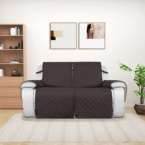 Miniatura 2 de PureFit Funda de sofá reversible resistente al agua para sofá reclinable de 2 asientos funda de sofá reclinable antideslizante dividida para sillón