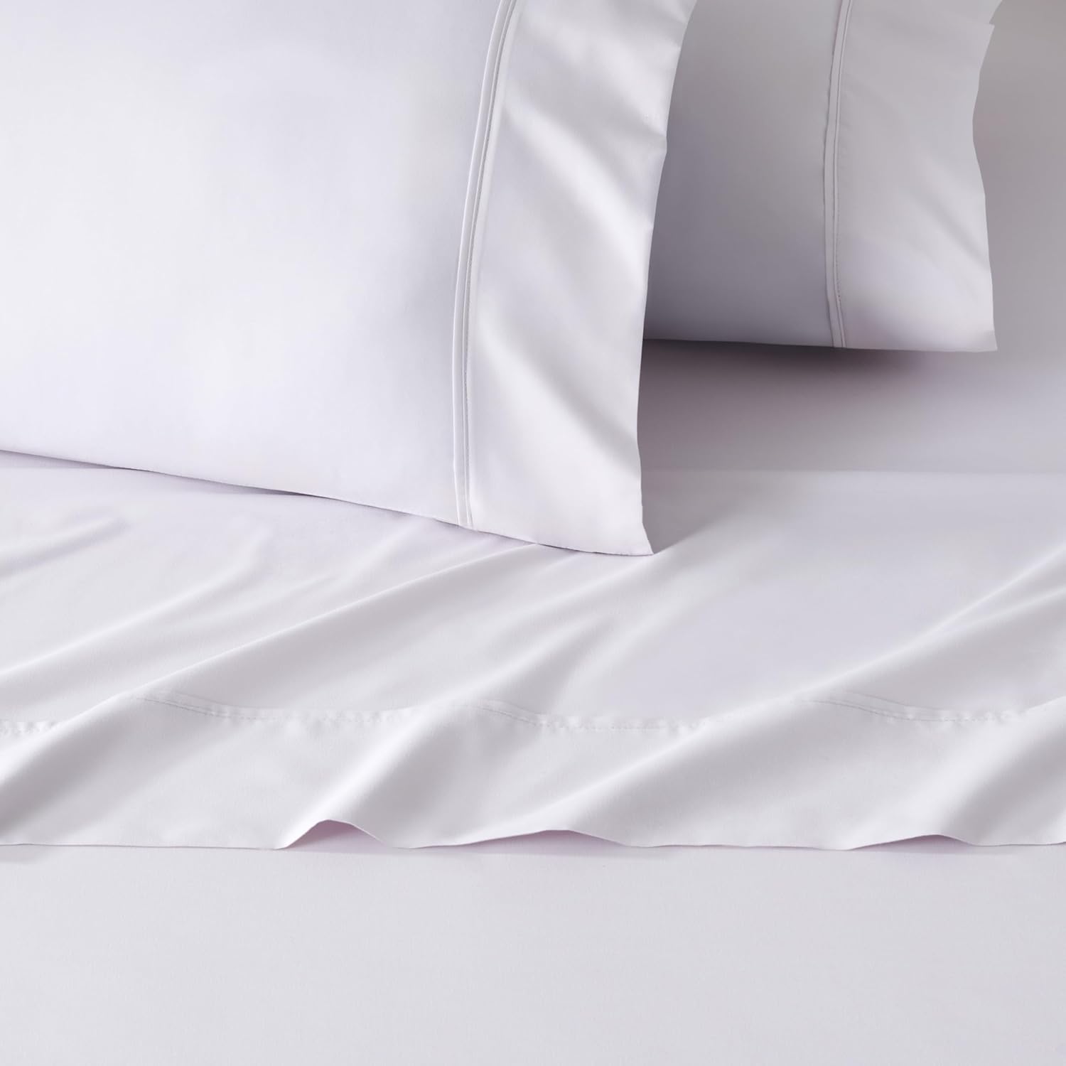 Gaiam Queen Sheet Set Orchid Tint – 6PC Solid Microfiber Cooling Sheets, Wrinkle Resistant, Quick Dry, Lightweight, Soft Brushed Finish
