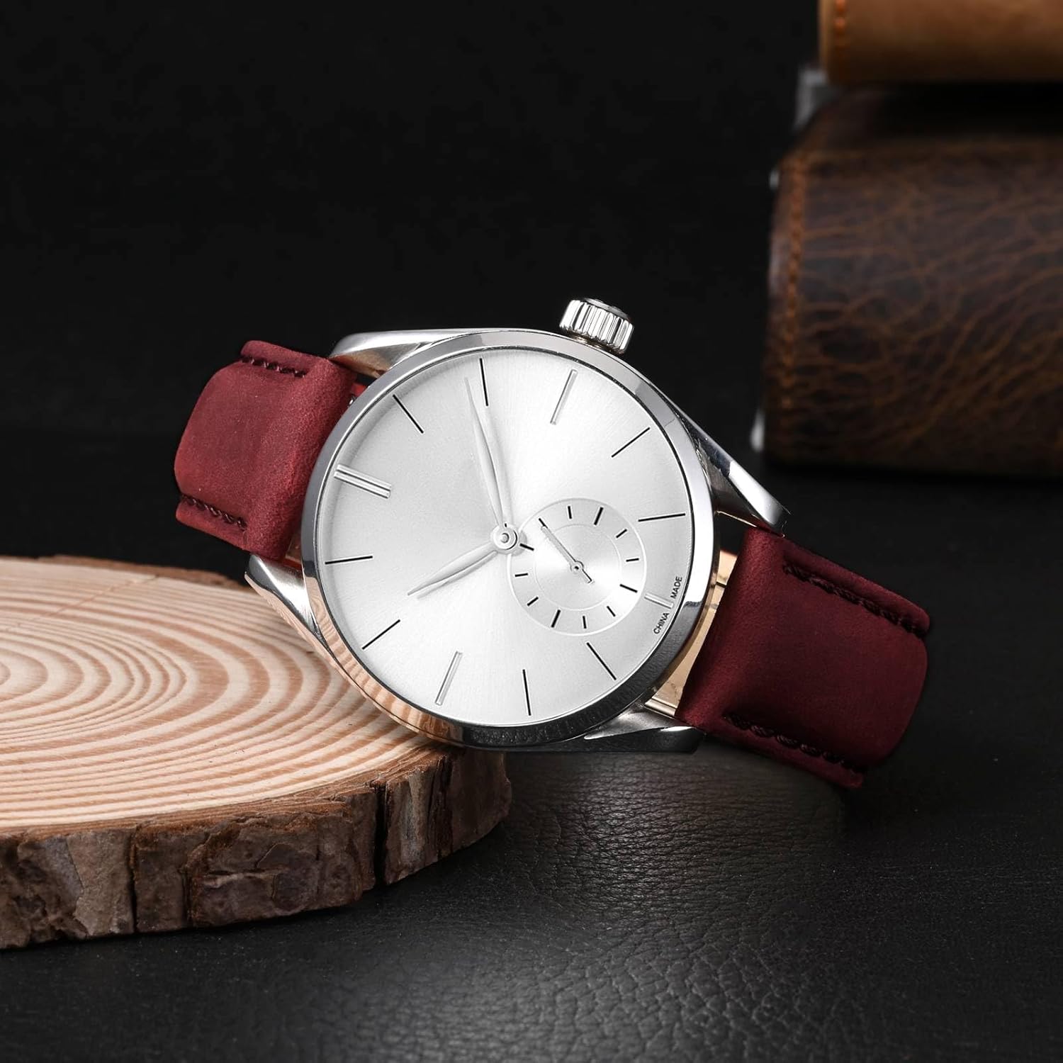 ANNEFIT Quick Release Watch Band for Men Women, Vintage Crazy Horse Leather Watch Strap 18mm 20mm 22mm - Image 6