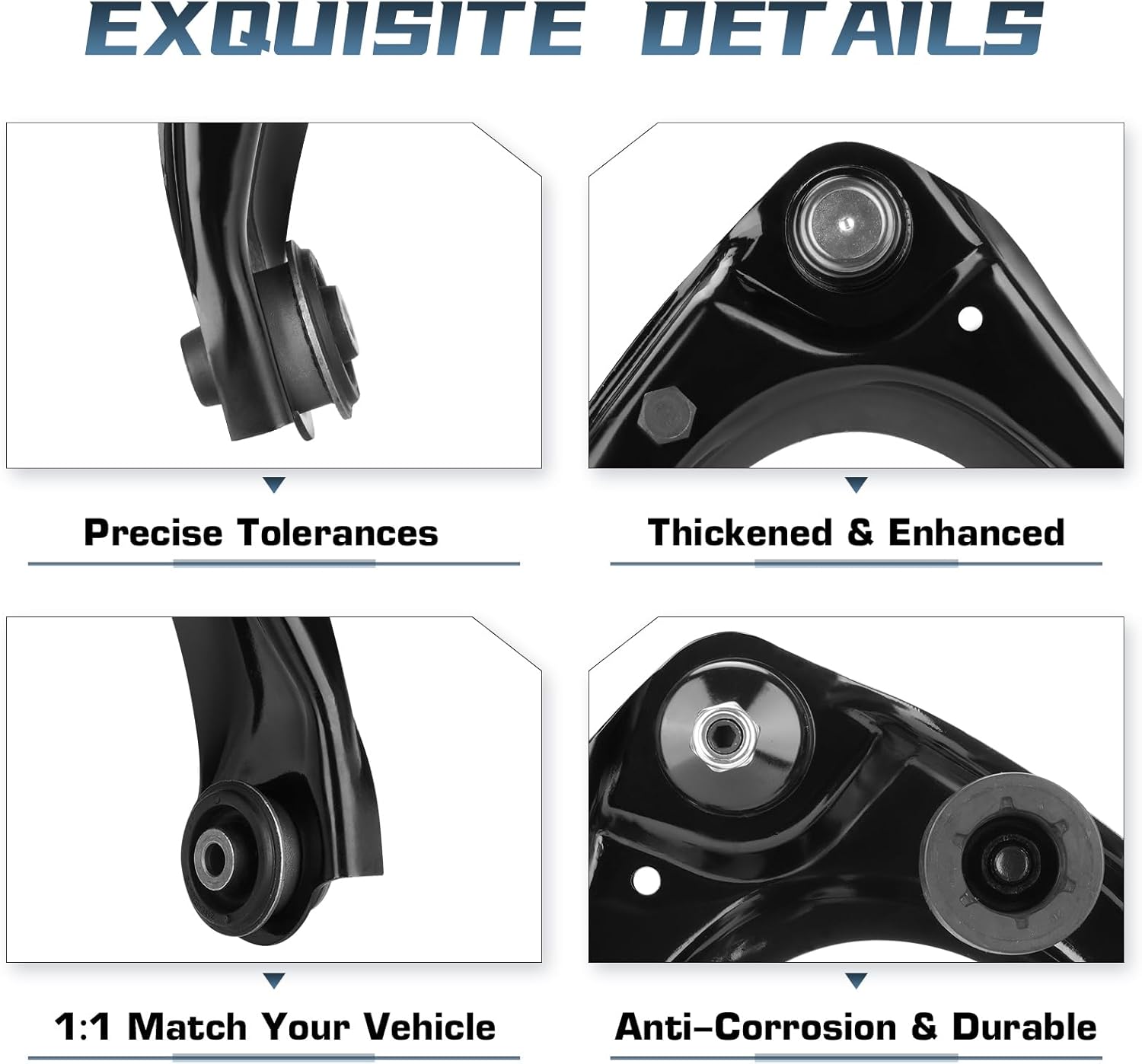 Front Upper Control Arm w/Ball Joint Assemblies for Mazda 6 2003-2008 for Lincoln MKZ 2007-2012 Zephyr 2006 for Mercury Milan 2006-2011 for Ford Fusion 2006-2012 Suspension Kit K620635 K620636 2PCS