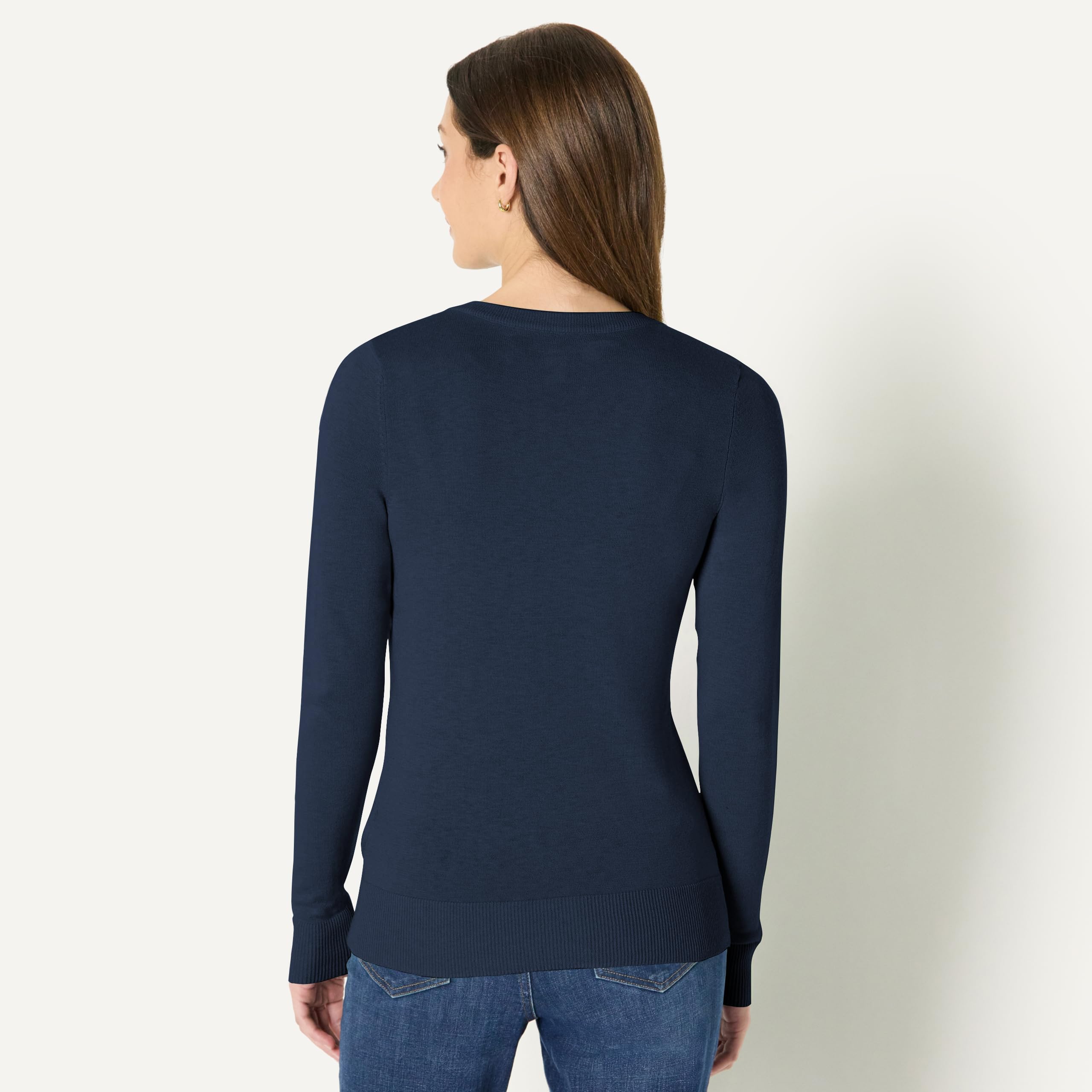 Amazon Essentials Gilet Col Rond Léger (Grandes Tailles Disponibles) Femme