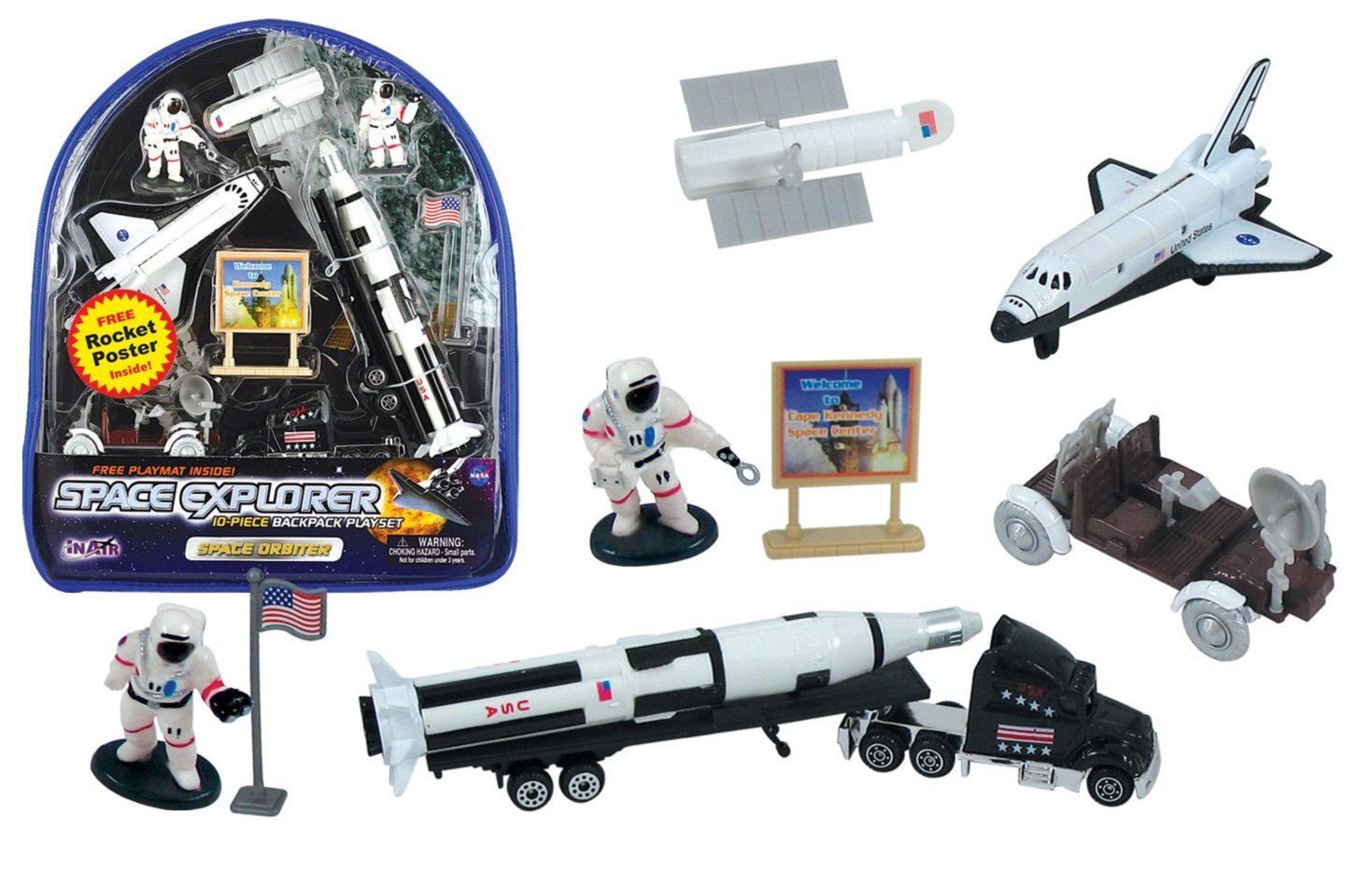 スピリited Away ミニチュアグッズセット Amazon.com: WowToyz Space Orbiter Backpack Playset with
