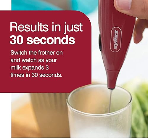 Miniatura 4 de Zyliss Varita espumadora de leche eléctrica de mano, mezclador de bebidas versátil, espumador para café, capuchinos, lattes o batidos para una