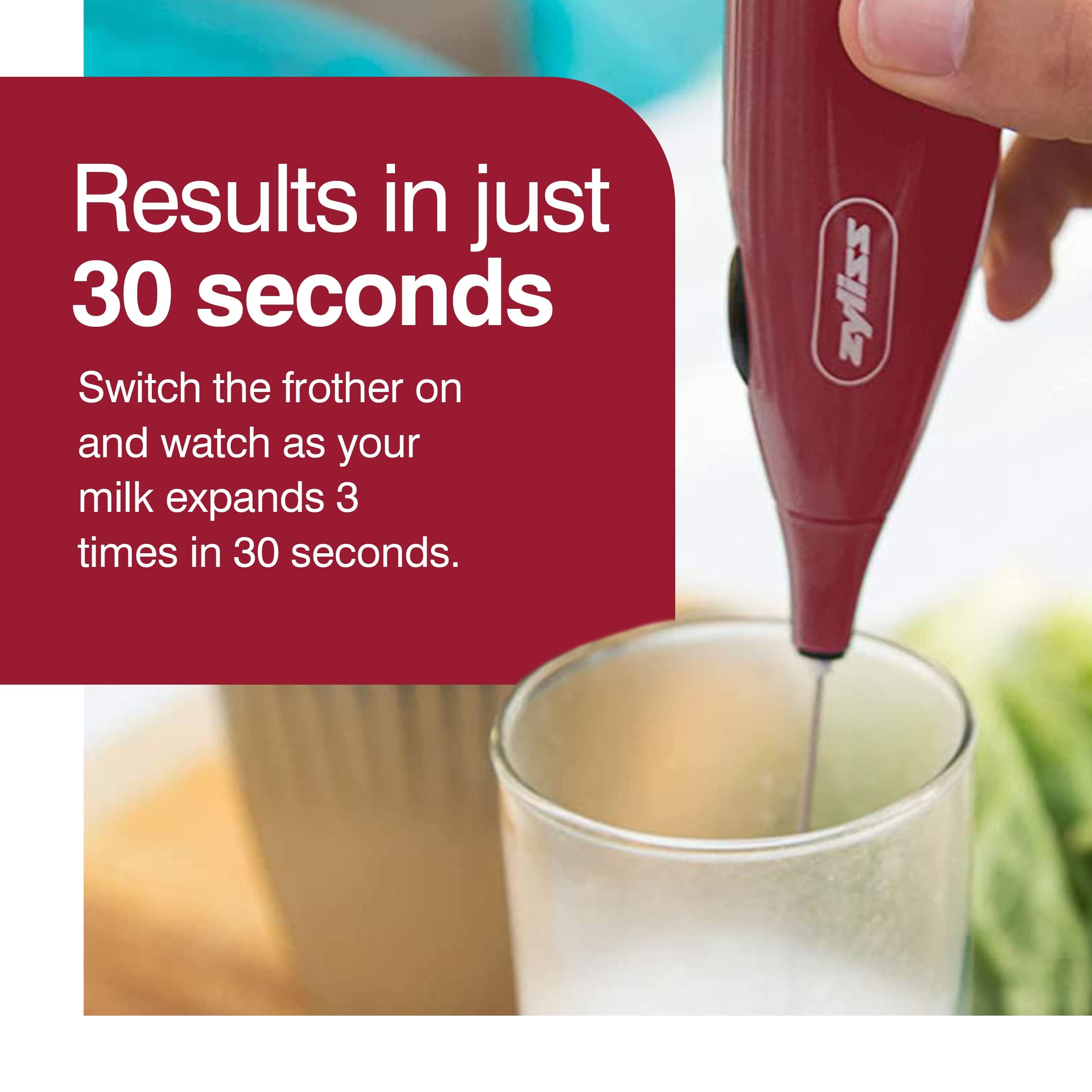 Amazon.com: Zyliss Handheld Electric Milk Frother Wand - Versatile