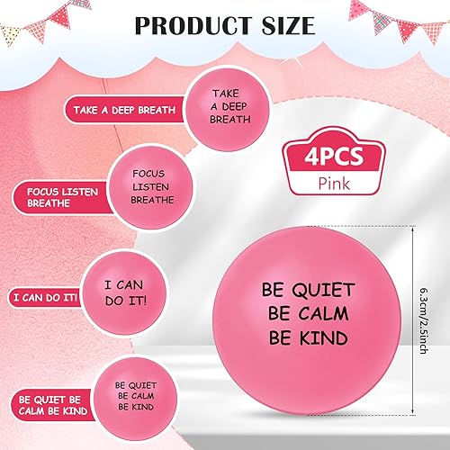 Miniatura 2 de 4 bolas motivacionales para el estrés para adultos, bolas de alivio del estrés con citas inspiradoras para fomentar la motivación del ejercicio de