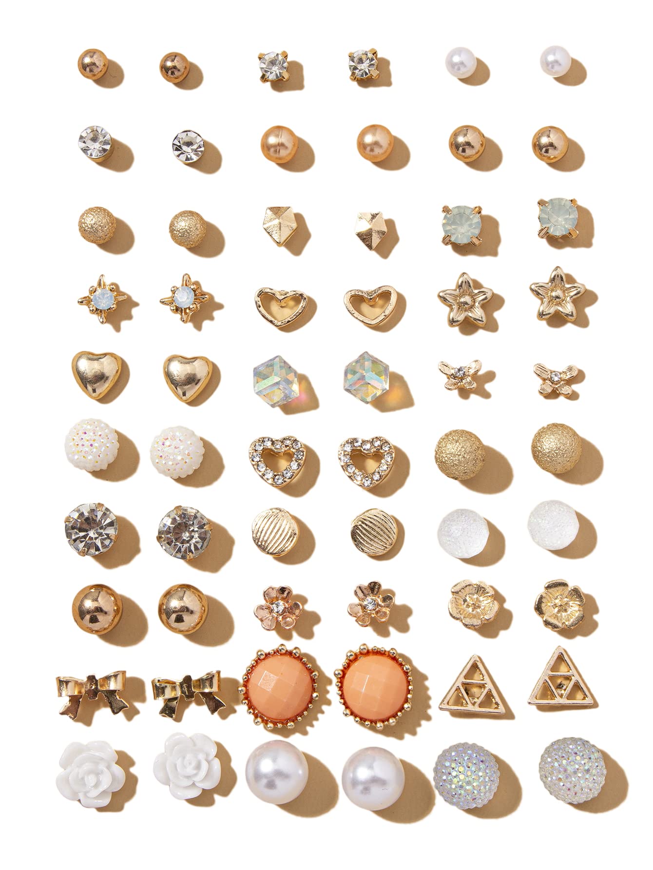 Shining Diva Fashion 30 Pairs Earrings Combo Set Latest Stylish Crystal Pearl Earrings for Women and Girls (14853er) (B0C61BXPV1) Amazon Price History, Amazon Price Tracker