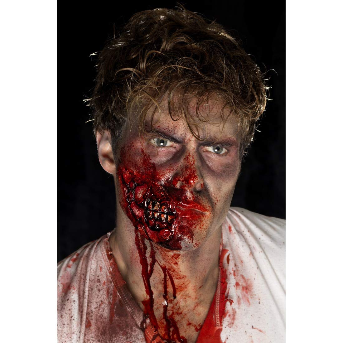 3x Piercing-Wunden Latex-Applikation Für Halloween & Karneval – Mit Klebstoff, Realistische FX-Schminke