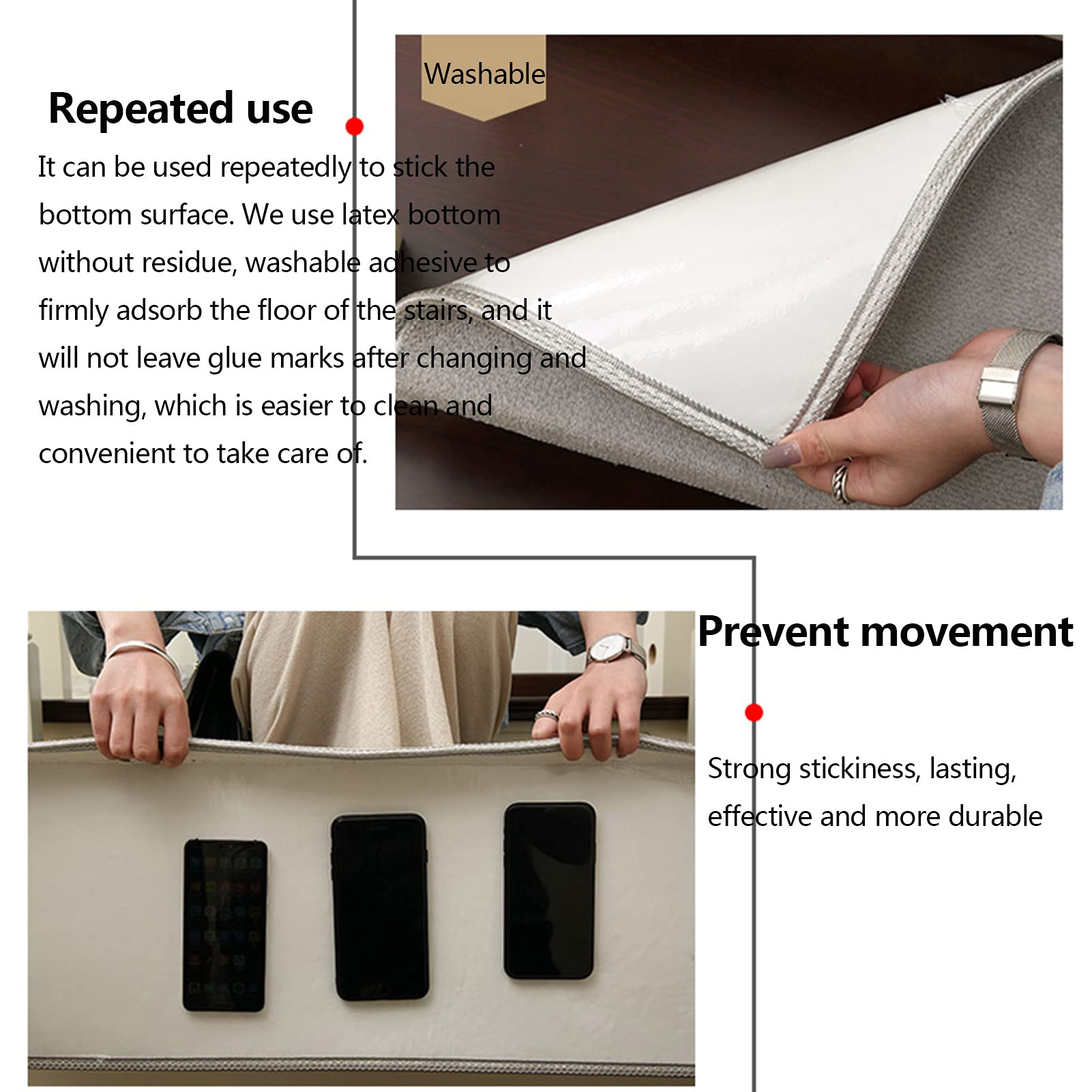 Rutschfeste Stufenmatte 30 x 85 cm – selbstklebend – 1 Packung – perfekt für Senioren & Haustiere – erhöhen die Sicherheit & verhindern Rutschen auf Treppen