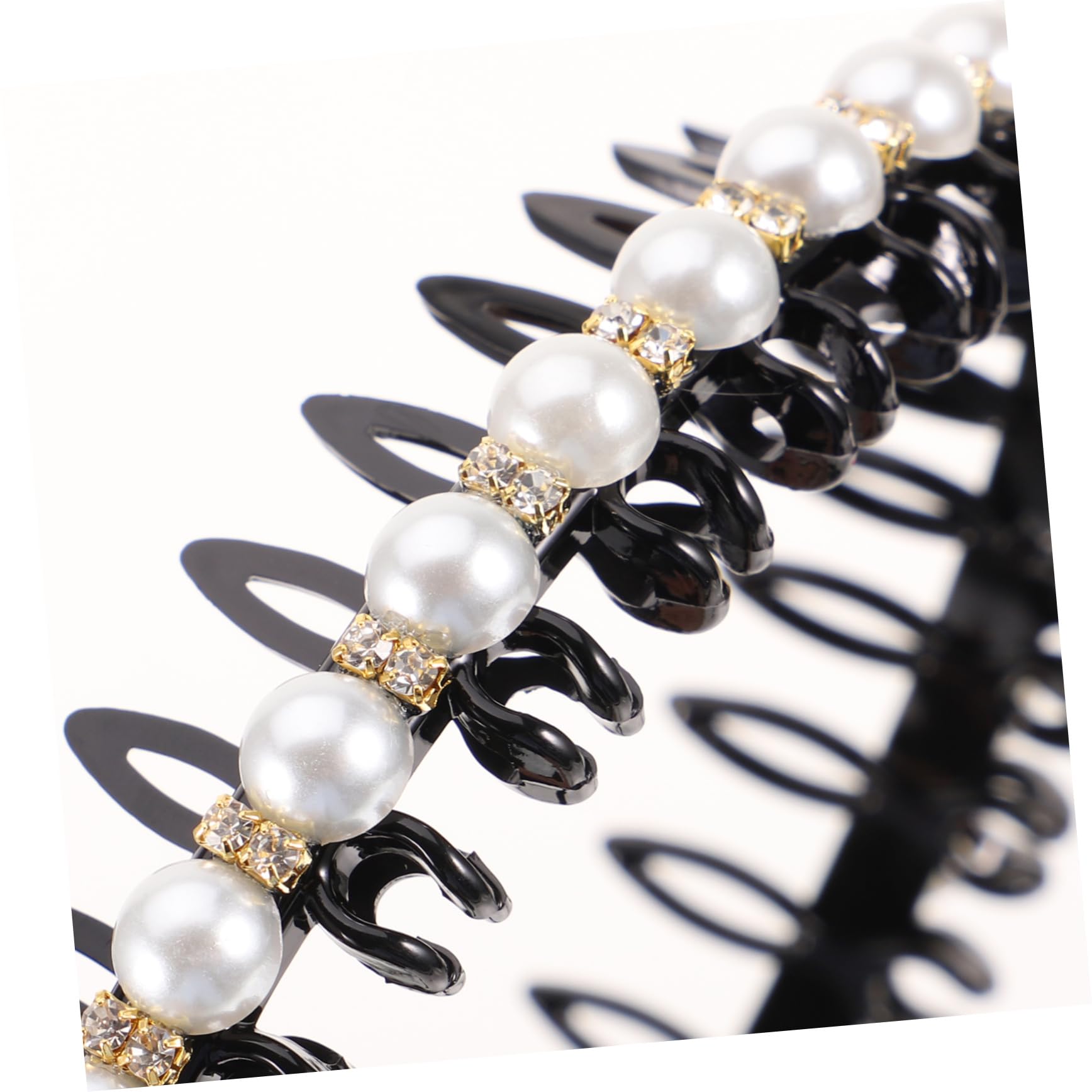LALADEFIEE Pearl Headband with Teeth Non-Slip Hair Hoop for Women Girls Wedding Party Hair Accessories Chic Fashion Styling - Image 3