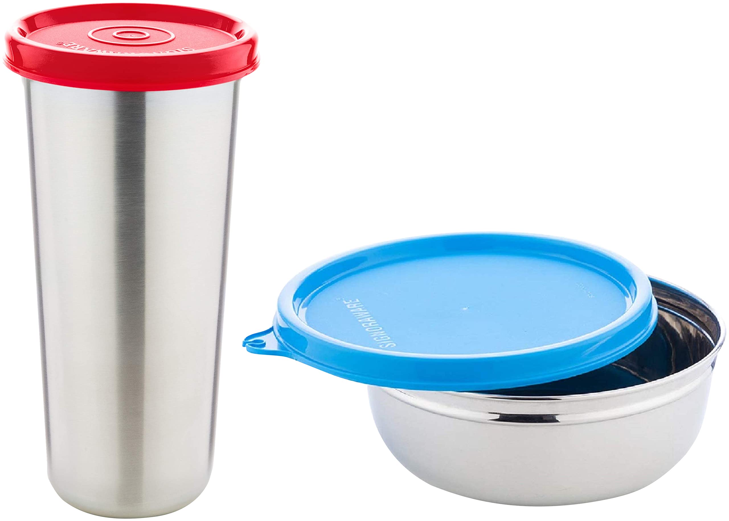 See full amazon price history chart for Signoraware Jumbo Stainless Tumbler Steel, 450 ml, Red & SignoraWare Buddy Stainless Steel Container, 380 ml, Blue Signoraware Jumbo Stainless Tumbler Steel, 450 ml, Red & SignoraWare Buddy Stainless Steel Container, 380 ml, Blue (B0BB6DPCDF) Amazon Price History, Amazon Price Tracker