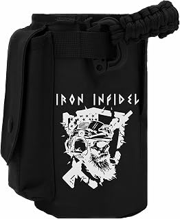 Iron InfideI Battle Bottle Sleeve - 64 oz and 32 oz Water Bottle Sleeve Only for Half Gallon 1L Steel Water Bottle | Rugged Cover with Molle for Versatile Design with Storage for Phone, Wallet & Keys