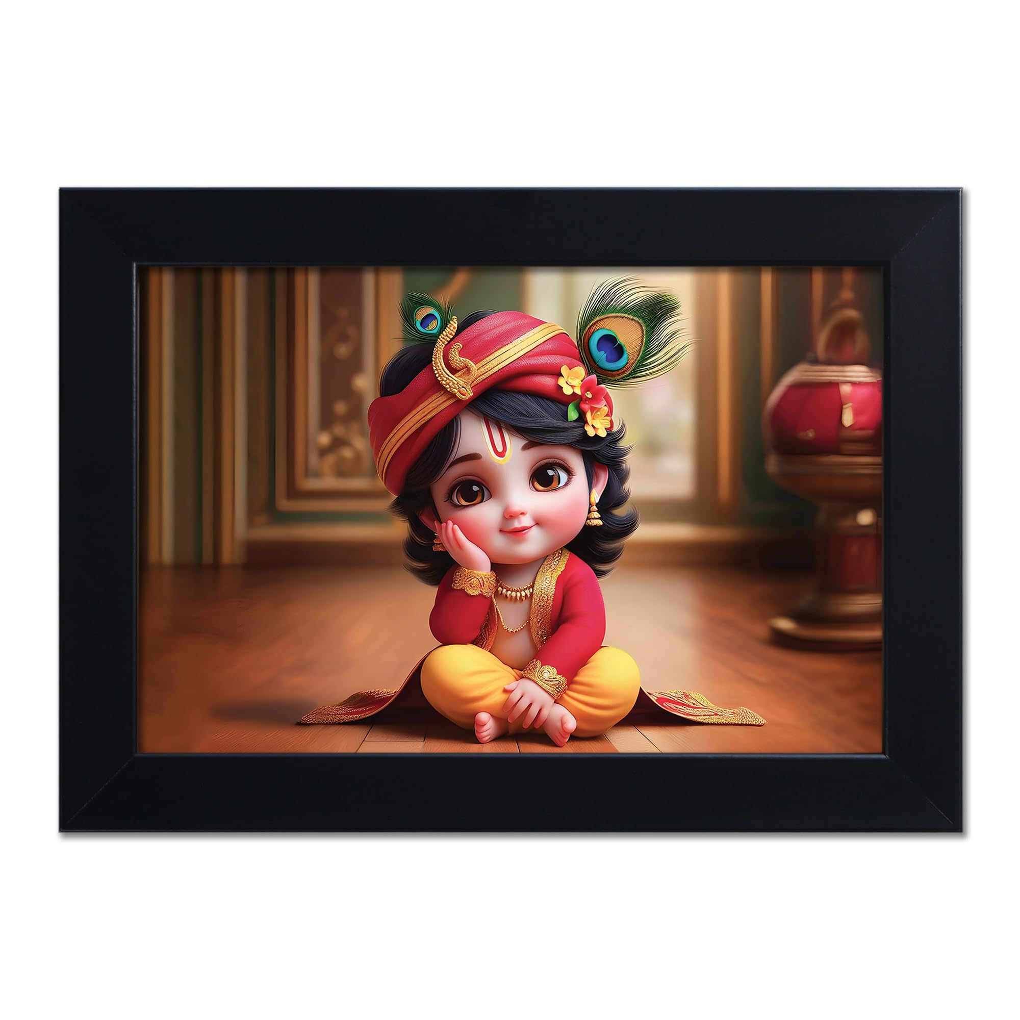 Baby Krishna Photo Frame - Kanha Ji Gift -22