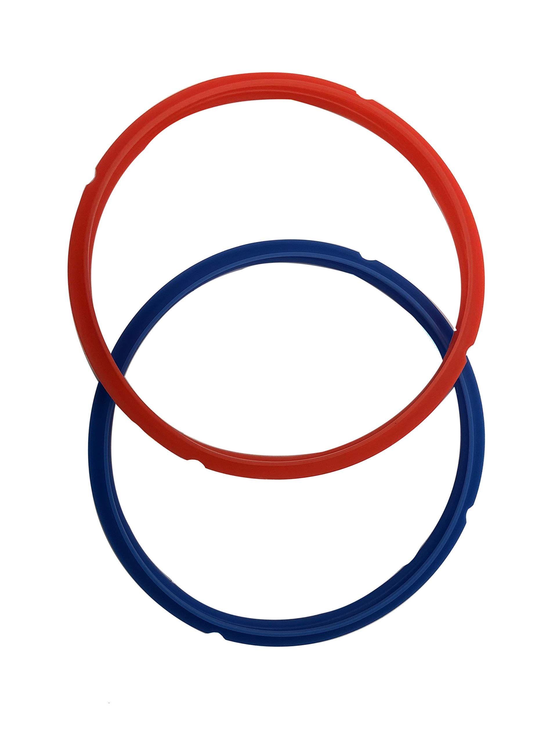Heavy Duty Red and Blue Silicone Sealing Ring for Instant Pot, 5 or 6 Quart