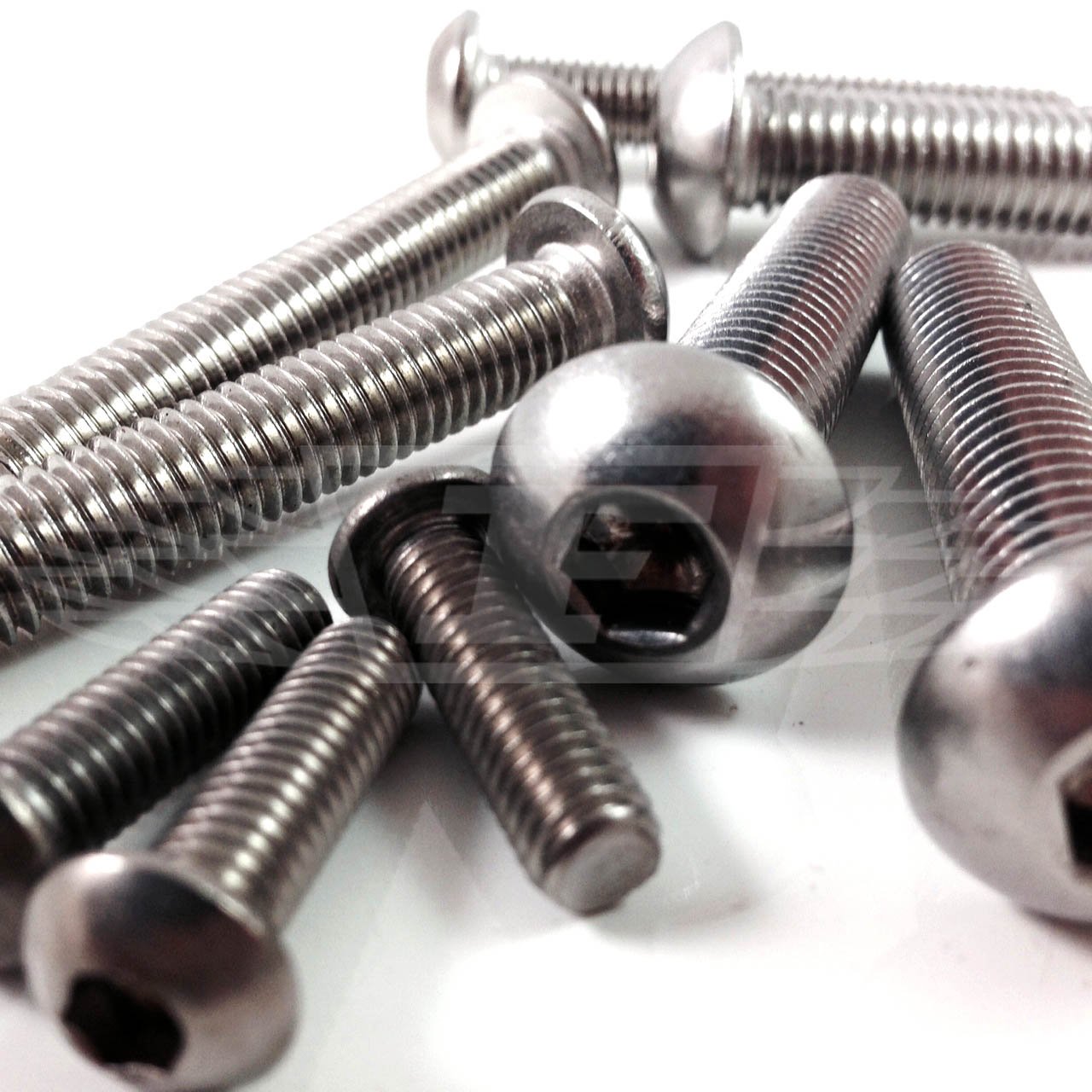 Falcon Workshop Supplies 5, 1/4" X 1" Unc Button Head Bolts A2 Stainless Steel Socket Allen Head Bolt, Motorbikes, Classic Cars