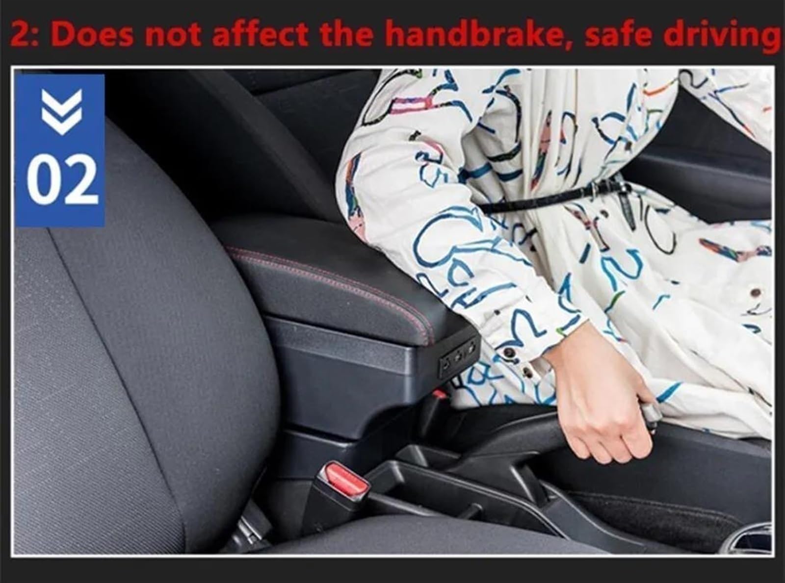 Compatible avec Ford Focus 2 MK2 : boîte de Rangement pour accoudoir Central réglable, Protection et Extension d'accoudoir avec 7 Ports USB.