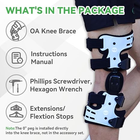 Orthomen OA Unloader Knee Brace, Support for Arthritis Pain, Osteoarthritis, Cartilage Defect Repair, Avascular Necrosis, Bone on Bone Knee Joint Pain and Degeneration Medial Inside Right