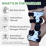 Orthomen OA Unloader Knee Brace, Support for Arthritis Pain, Osteoarthritis, Cartilage Defect Repair, Avascular Necrosis, Bone on Bone Knee Joint Pain and Degeneration Medial Inside Right