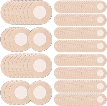 Handepo 300 Pcs Disposable Nipple Covers for Women No Show Breast Pasties 150 Pairs Round Non Adhesive Nipple Covers Bra Pad