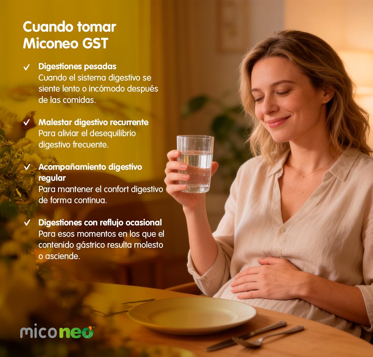 Mico NEO | GST | 60 Cápsulas | Con Reishi, Melena de León, Shiitake y Cúrcuma | Suplemento Elaborado con Hongos | Apoyo Digestivo Natural