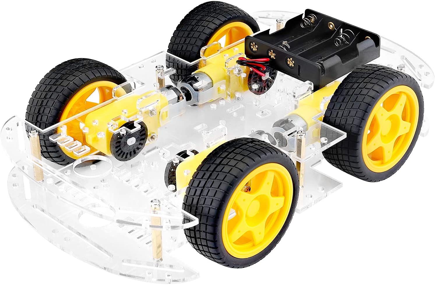 REES52 DIY Robot Car Smart Chassis Kit with Speed Encoder 4 Wheel 2 Layer for Ar duino UNO MEGA2560 MEGA1280 51 Microcontroller Board (B09FFKMWGY) Amazon Price History, Amazon Price Tracker