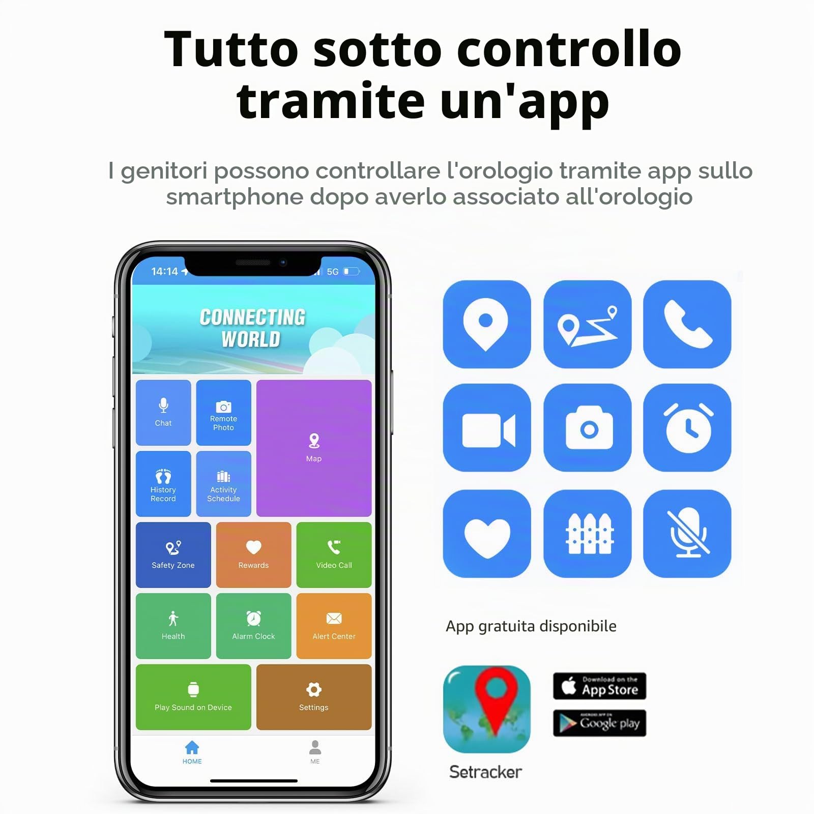 PTHTECHUS Orologio GPS, 4G Smartwatch con Videochiamata, 900 MAh, Orologio Bambino WIFI/Bluetooth, Con Immagini e Messaggi Vocali, SOS Contapassi Musica, Adatto Bambini Sopra i 5 Anni, Rosa tenue | 900 mAh Smart Watch GPS/WIFI/Bluetooth, contapassi, calor