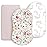 Stretch Ultra Soft Fitted Bassinet Sheet Set 3 Pack, Universal Fit for Bassinets Baby Cradle Moses Basket Oval Rectangle Mattress Safe and Snug, Beautiful Flowers and Insects Pattern for Baby Girls