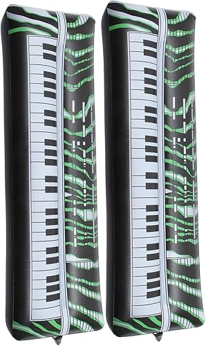 SAFIGLE 2 unids Teclado Inflable Instrumento Musical Micrófono para Niños Juguetes Inflables para Niños Instrumentos para Niños Pvc Inflable Fiesta