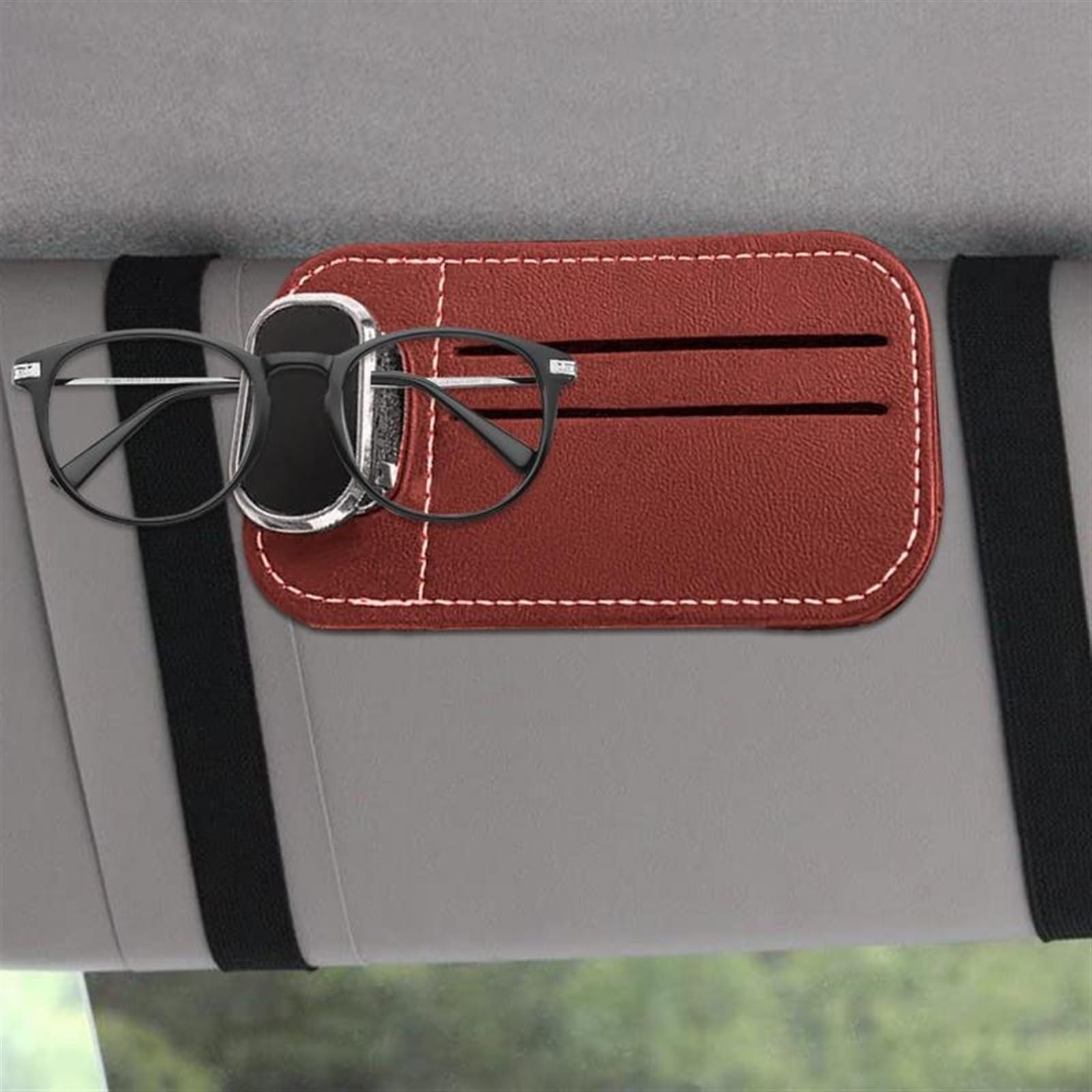 Organizer per Visiera per Auto Porta Occhiali da Sole Supporto per Visiera Parasole per Auto per N&issan per Sentra
