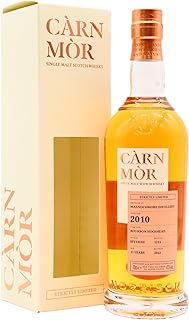 Mannochmore Carn Mor Strictly Limited Bourbon Cask Finish 2010 11 year old Whisky 70cl 475 ABV