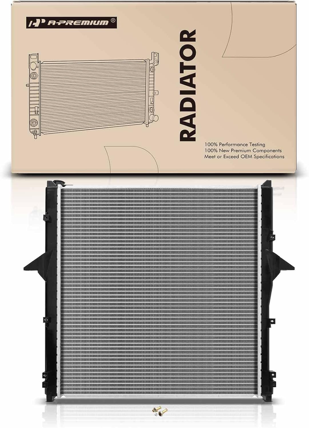 A-Premium Engine Coolant Radiator with Transmission Oil Cooler Compatible with Kia Sorento 2007-2009, Automatic Transmission, Replace# 253103E930