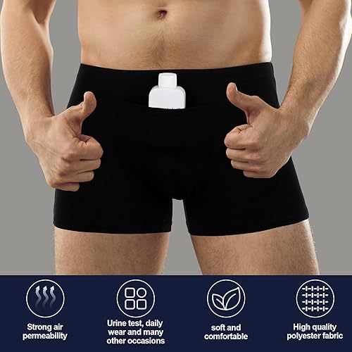 Miniatura 5 de Jiuguva El kit completo de prueba de orina de 13 piezas incluye 1 bolsillo con forro, 2 botellas portátiles vacías de temperatura de orina, 10 tiras