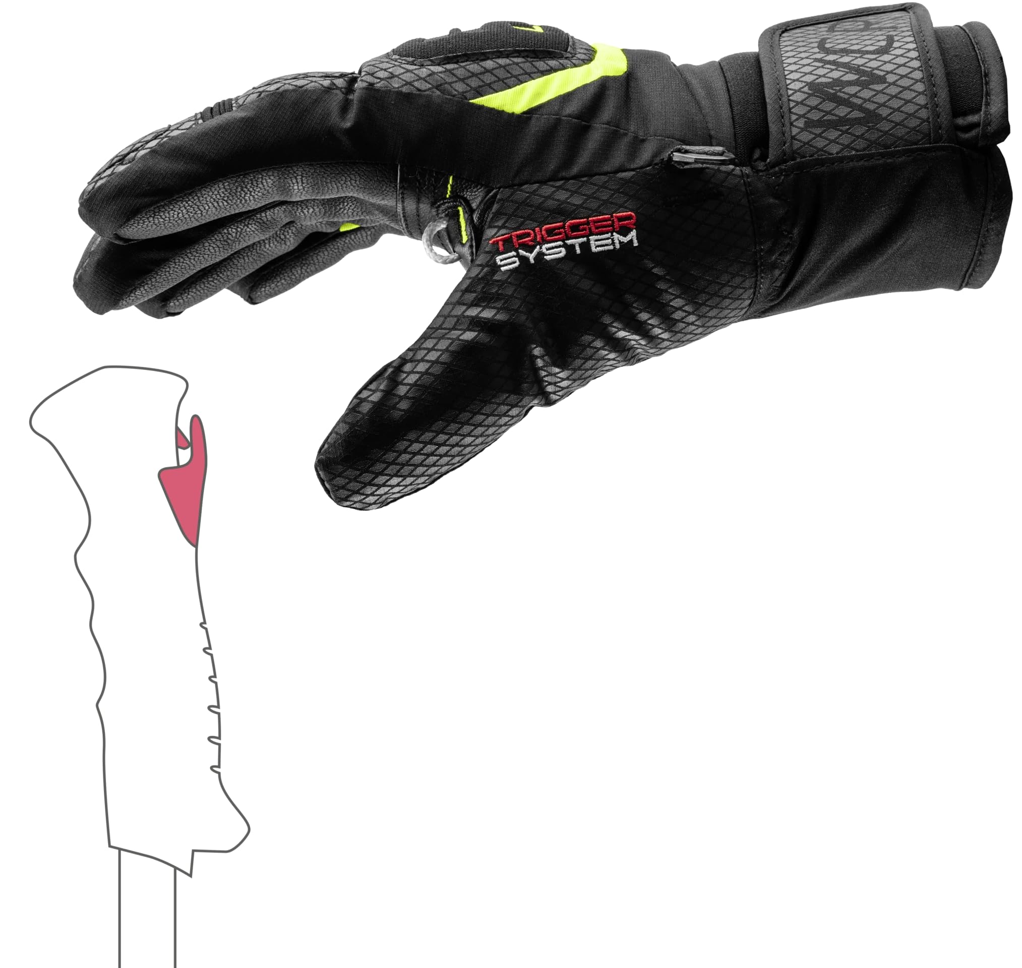 LEKI Kinder WCR Team 3D Handschuhe Fingerhandschuhe