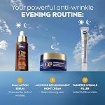 NIVEA Q10 Crème de nuit antirides pour la reconstitution de l'humidité, 50mL | Anti-rides visage de nuit hydratant avec huile d'argan