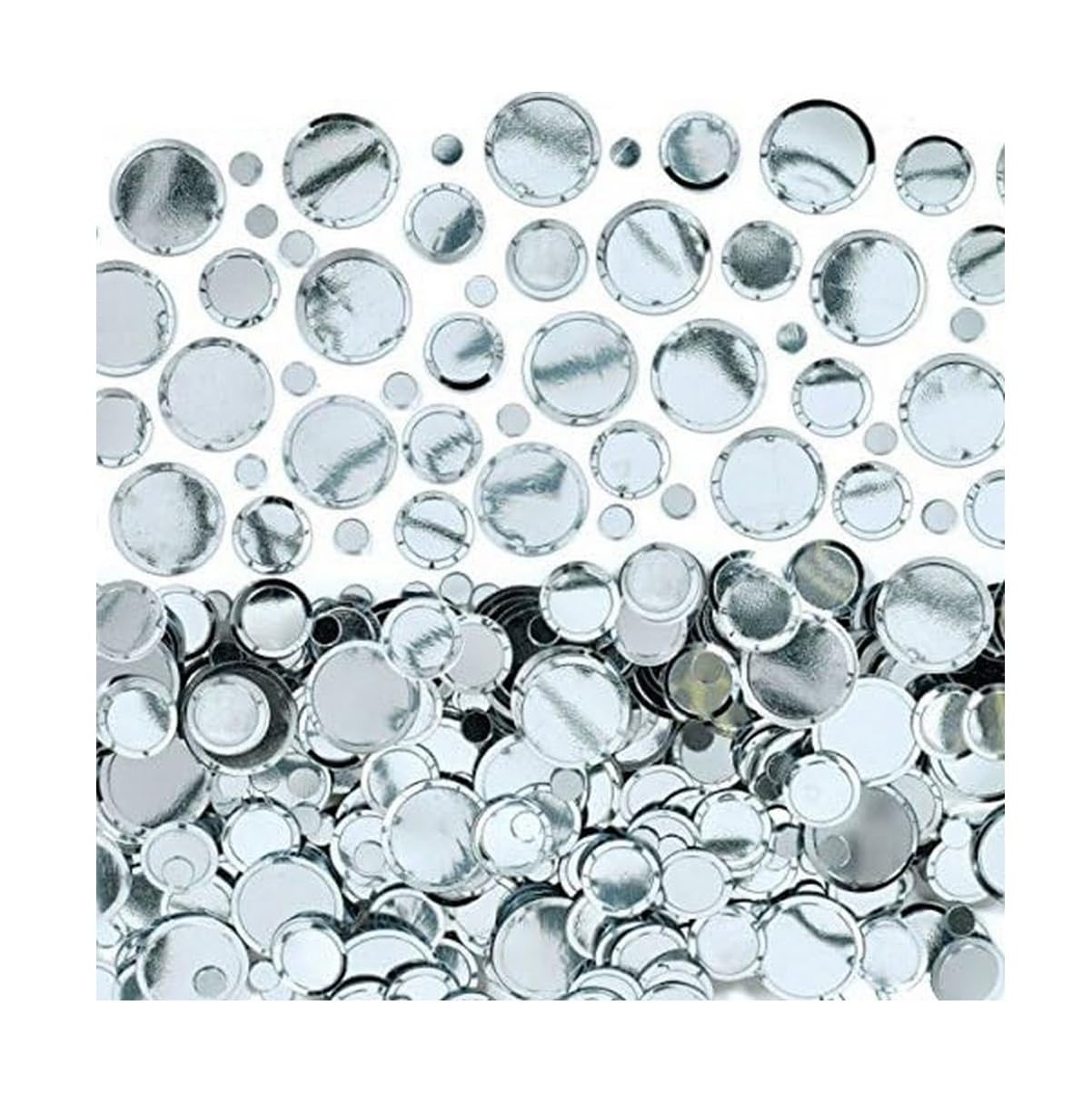 Confettis argent Amscan métallique de grande taille pour fêtes
