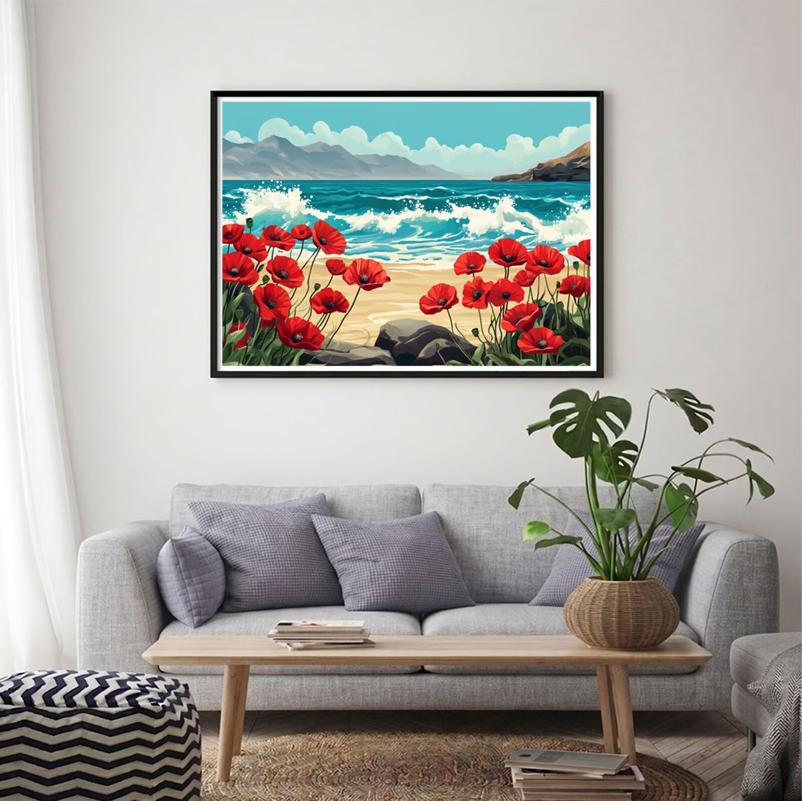 Zestawy do malowania diamentami 5D dla dorosłych, pełne wiercenie, zestaw artystyczny z kwiatami, 60 x 80 cm, sztuka kryształowa dla dzieci, haft krzyżykowy, haft stras, rękodzieło, do dekoracji ścian