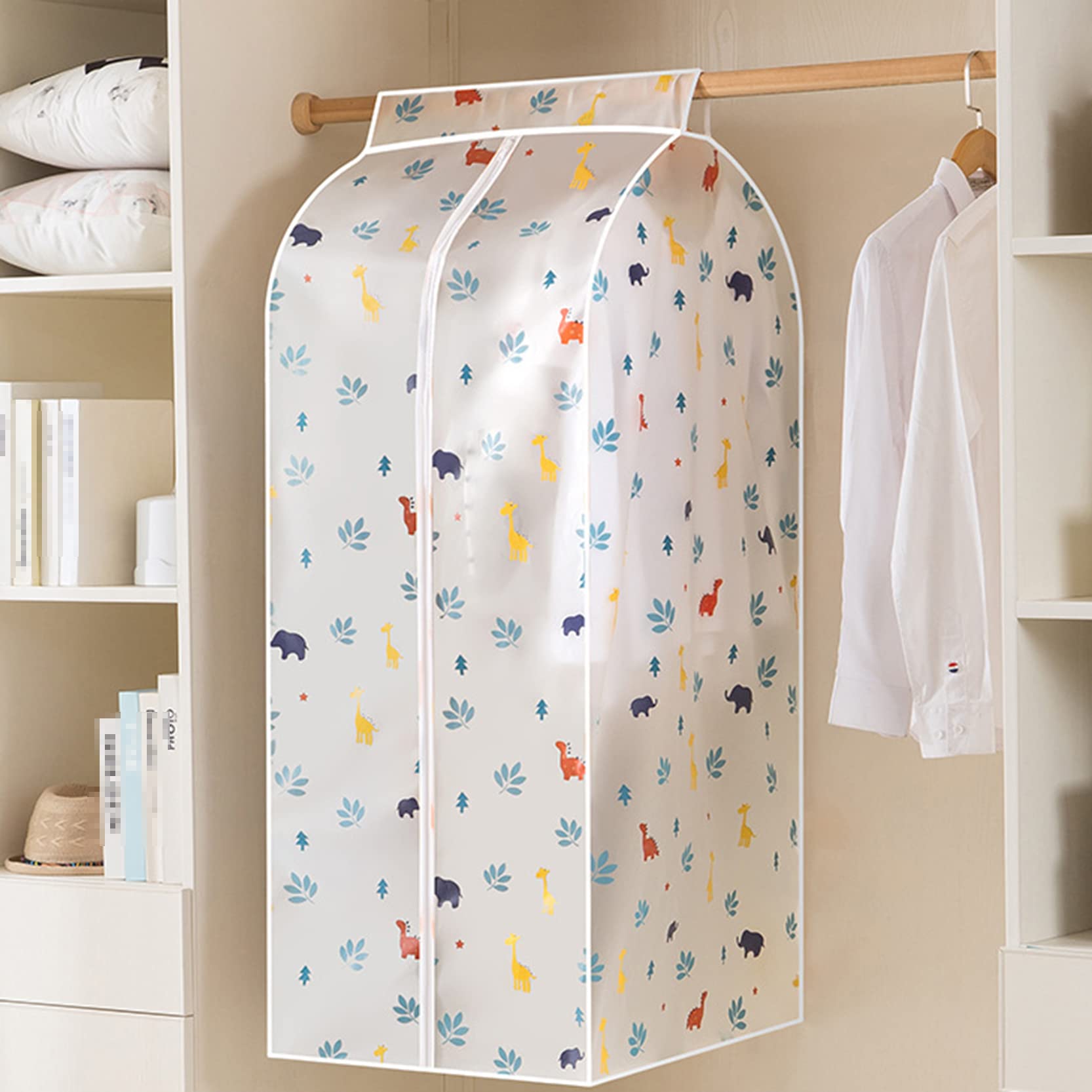 Paquete de 2 bolsas protectoras para fundas de ropa, bolsa gruesa a prueba de polvo, fundas largas para vestidos, bolsas para ropa con cremallera, lavables, fáciles de usar, A-30x60x90cm (C 30x6