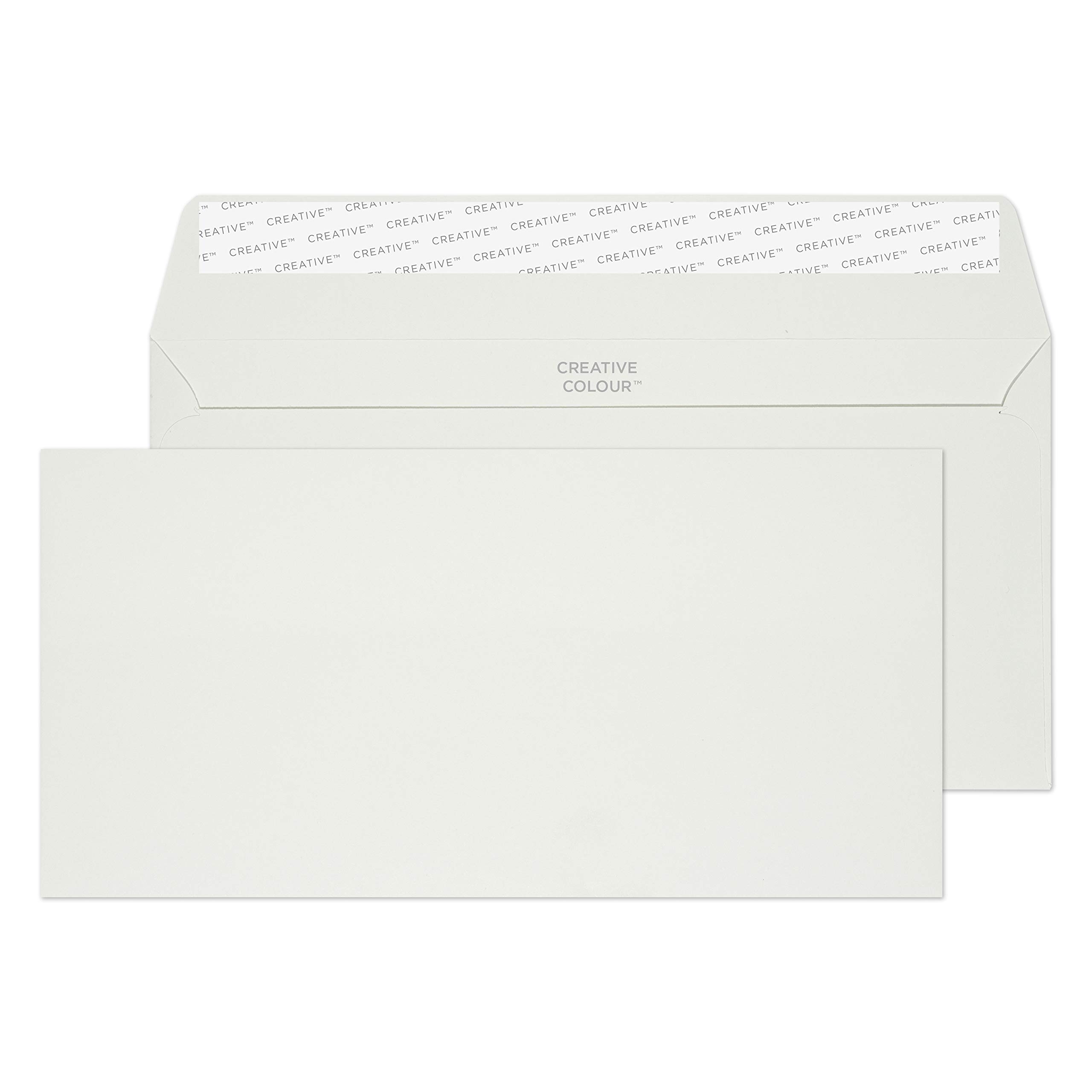 Blake Creative Colour DL+ 114 x 229 mm 120 gsm Peel & Seal Wallet Envelopes (25219) French Grey - Pack of 25