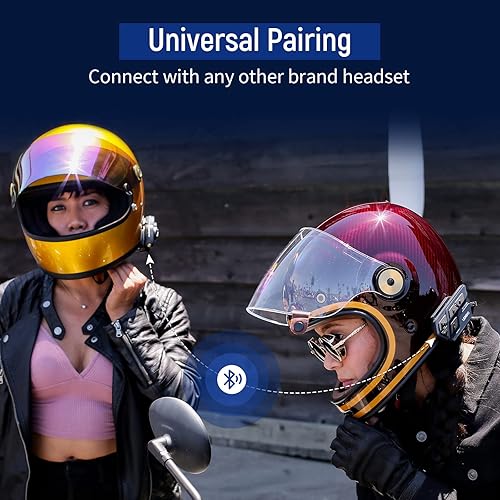 Miniatura 5 de LEXIN ET-COM V5.0 - Auriculares Bluetooth para motocicleta, sistemas de comunicación de casco con cancelación de ruido DSPCVC, intercomunicador de