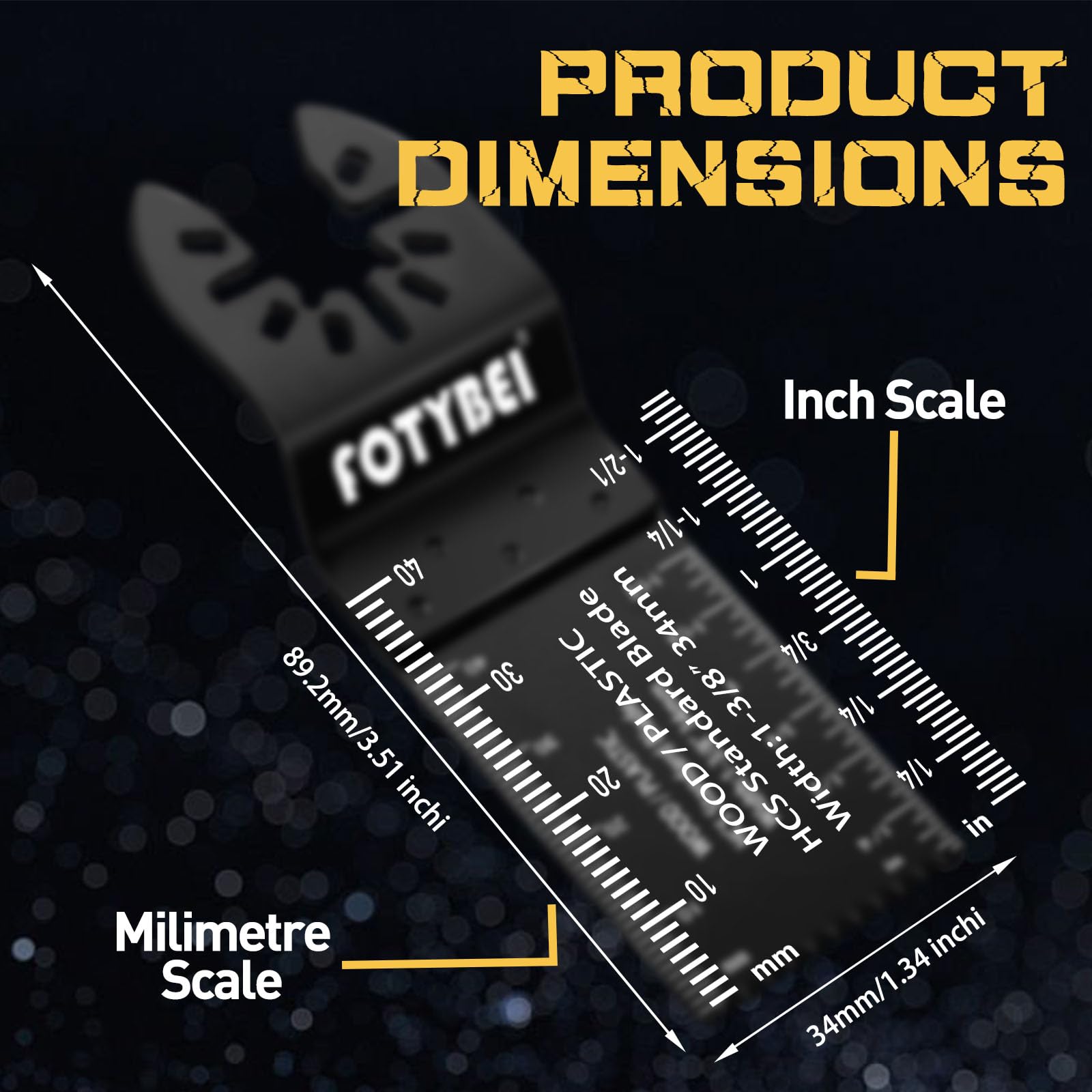 Set di Lame Utensile Multifunzione Oscillante 35 pezzi Legno Plastica Metallo Accessori Utensile Multifunzione Oscillanti Compatibile con Dewalt Makita Ryobi Parkside Black&Decker e altro ancora