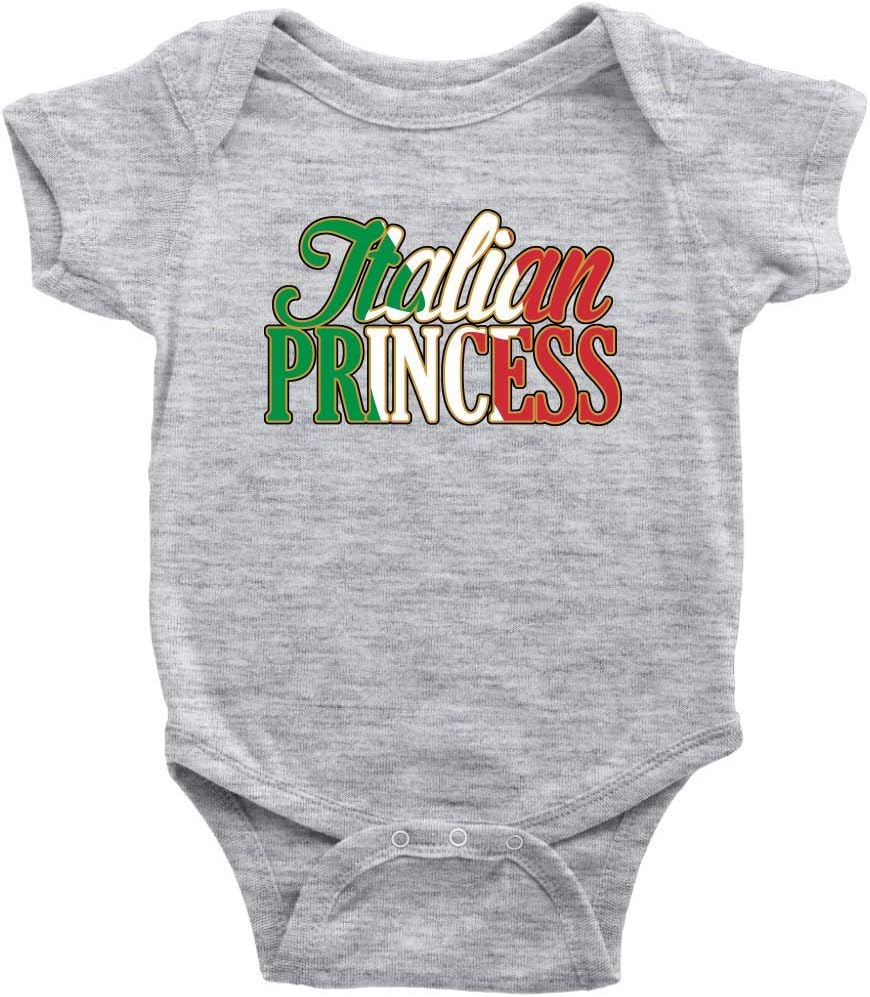 P.S. I Love Italy Italian Princess Cute Baby Bodysuit - Clothes for Infant Girls