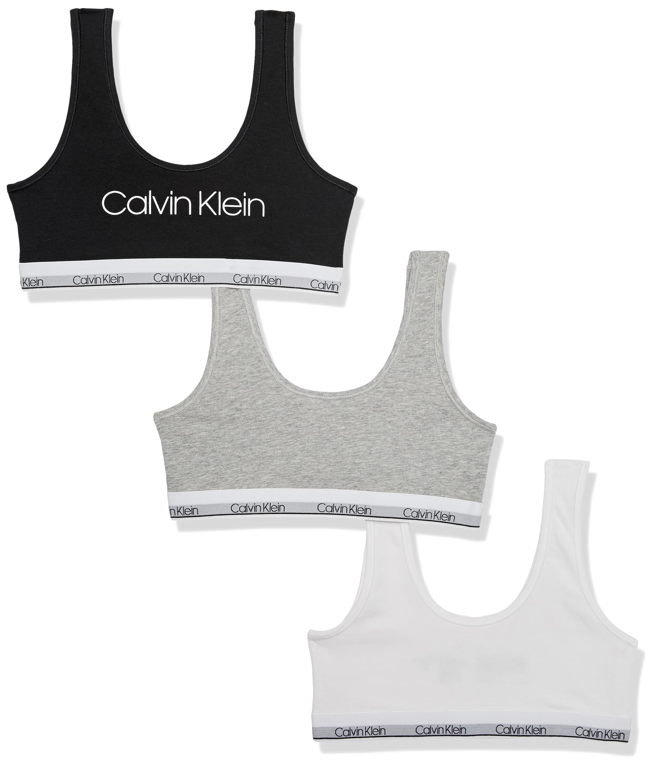 Girls Modern Cotton Bralette 3-Pack